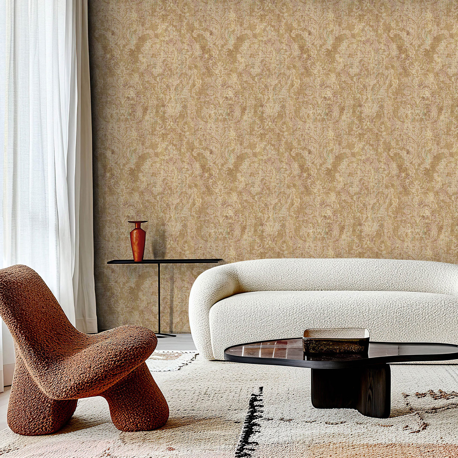 Hohenberger Vliestapete Cerra Fleur Gold 81423