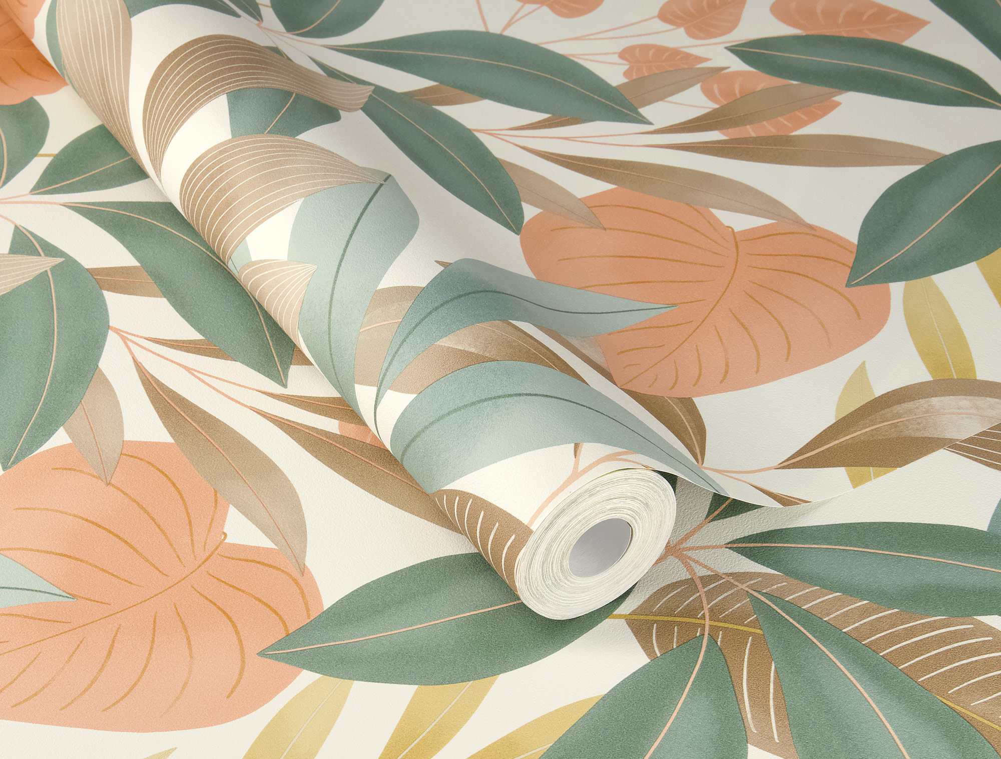 Rasch Vliestapete Beltesto Orange Botanical 794113