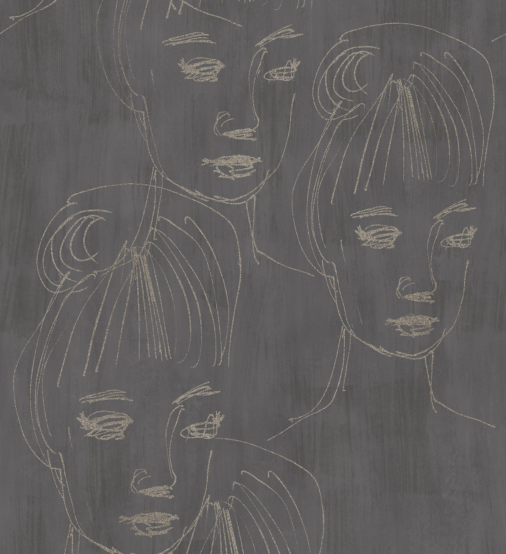 Hohenberger Vliestapete Perlen Artist Lily Anthrazit 81375