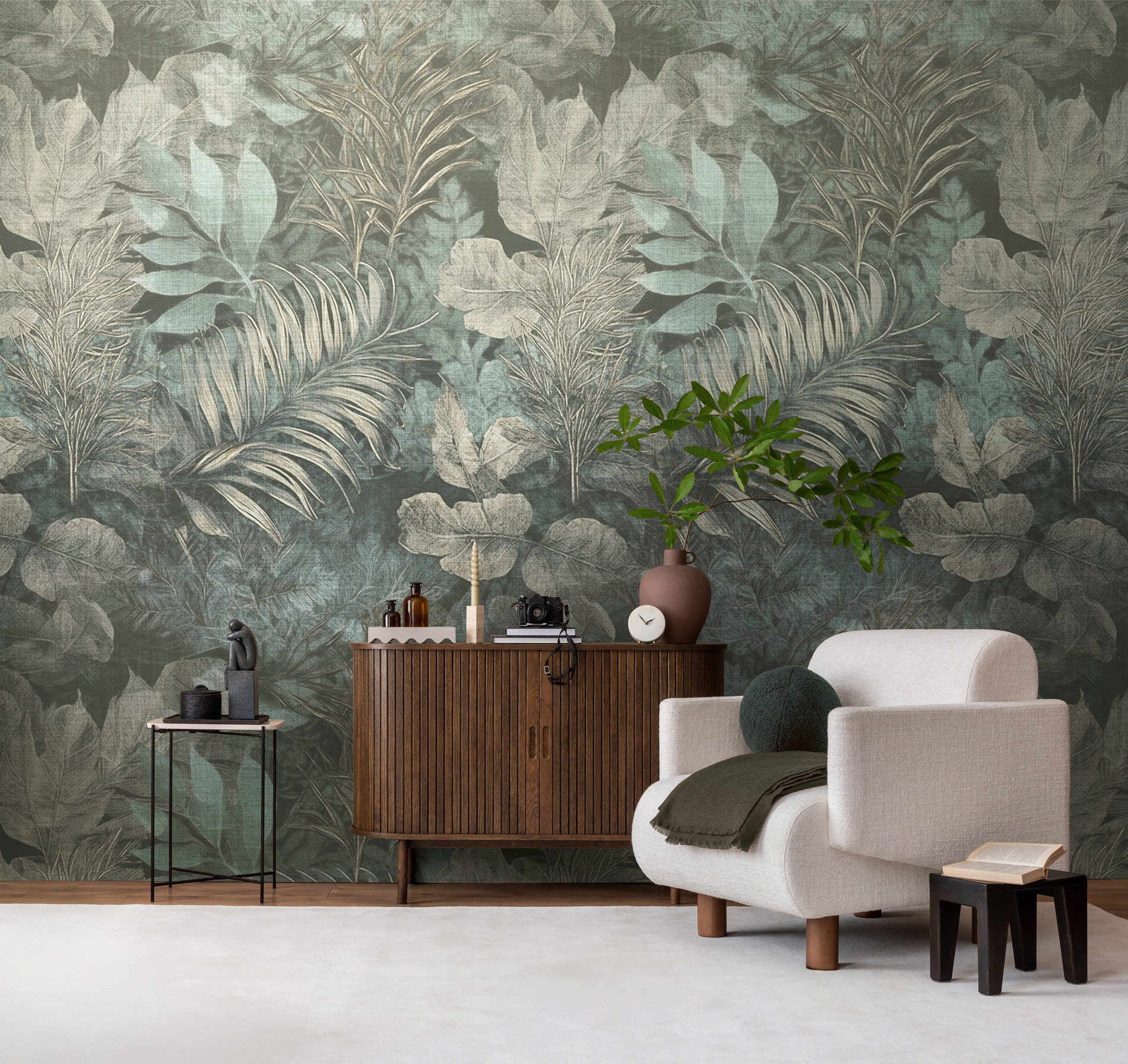 AS Fototapete The Wall 4 Dschungel Blau 792233