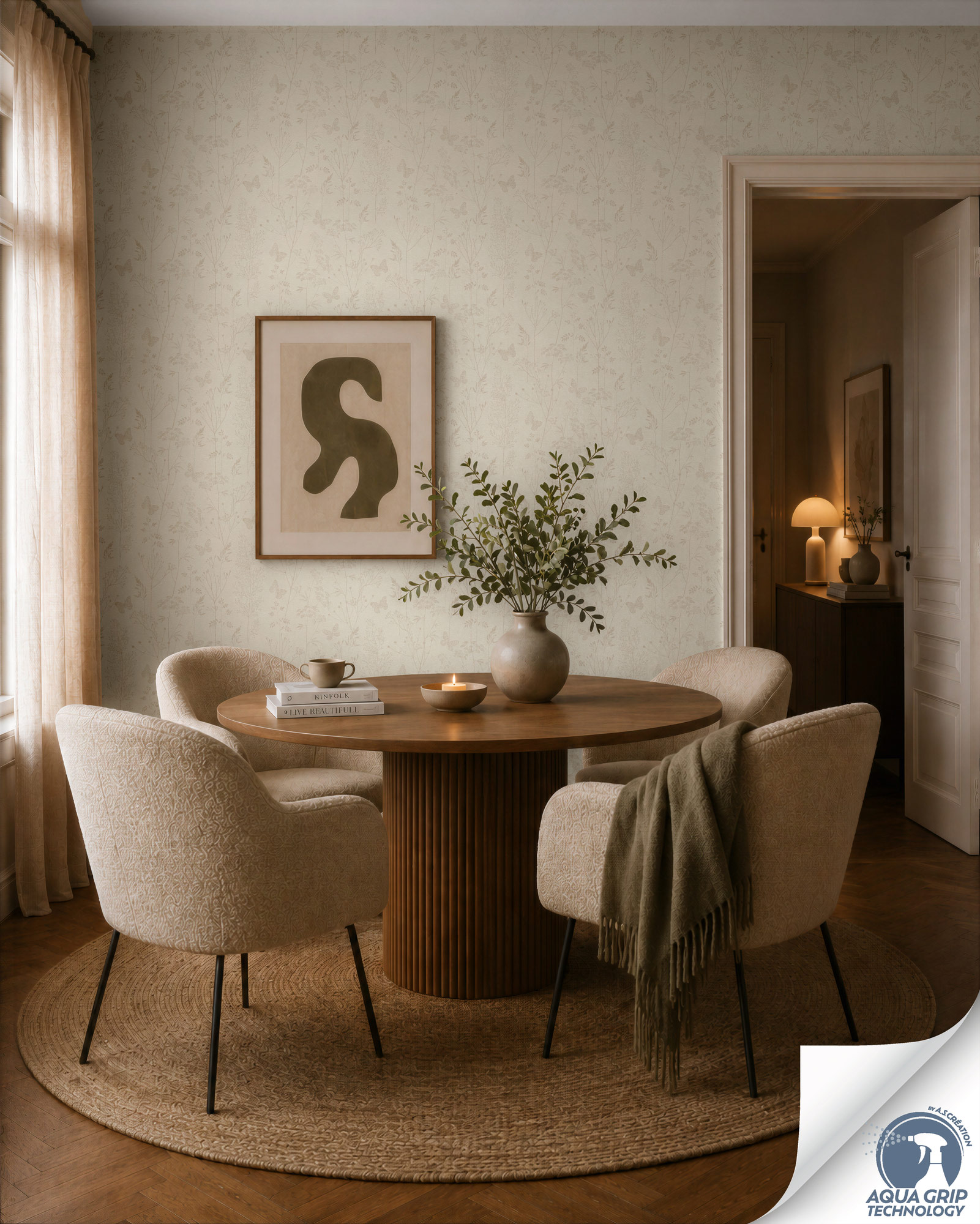 AS Vliestapete Cosiness Designdrop 2 Floral Weiß 792831