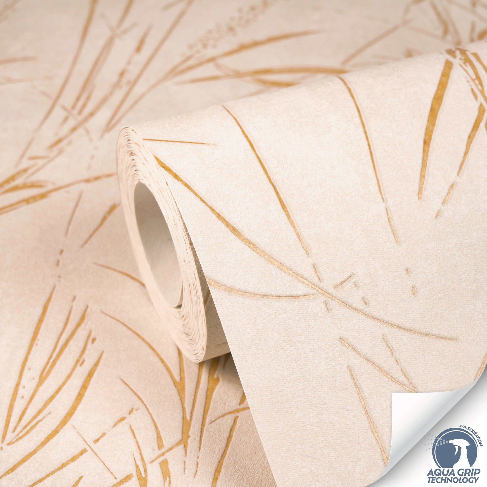 AS Vliestapete Cosiness Designdrop 2 Floral Creme 792823