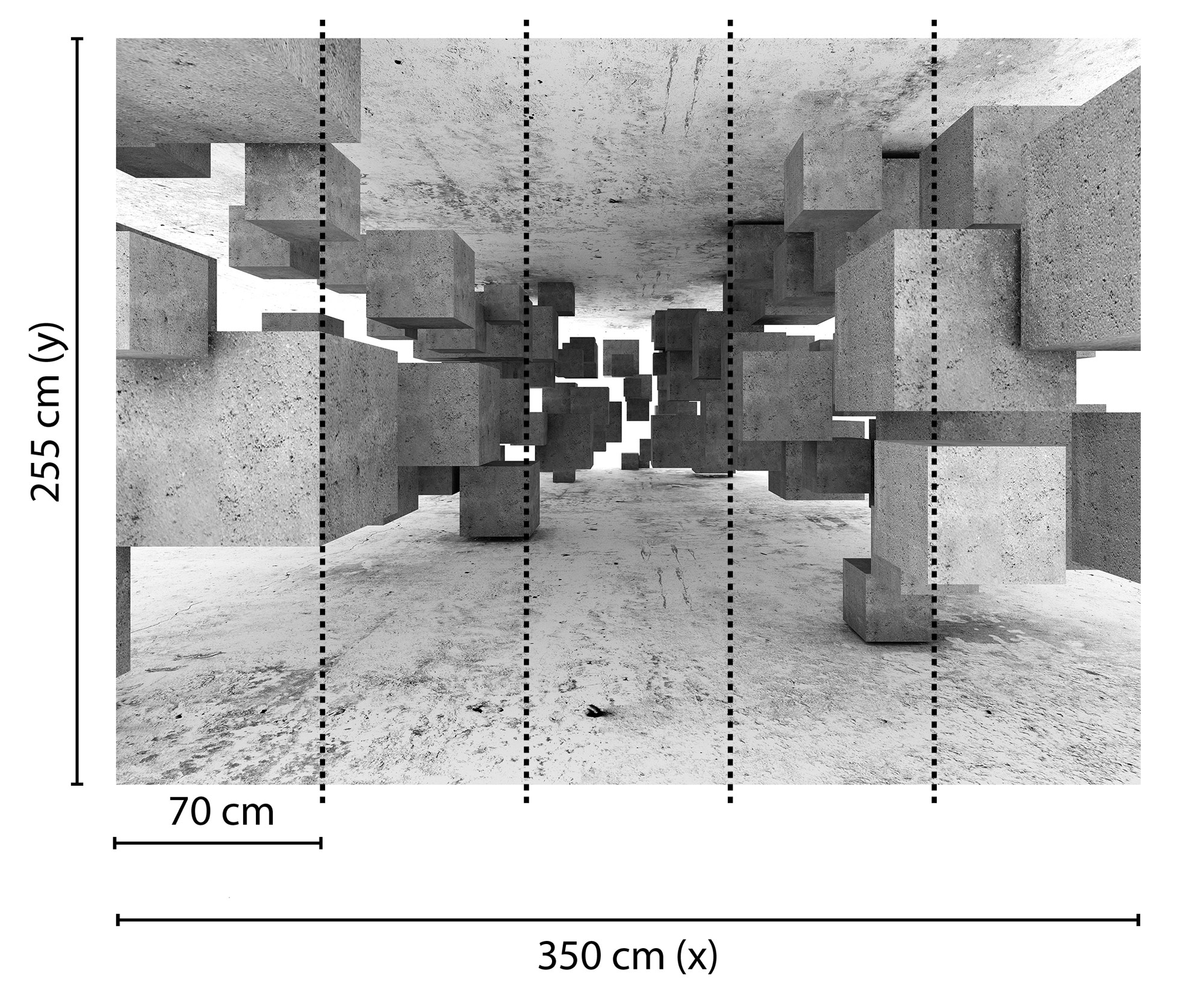 AS Fototapete Designwalls ConcreteTetris DD118742
