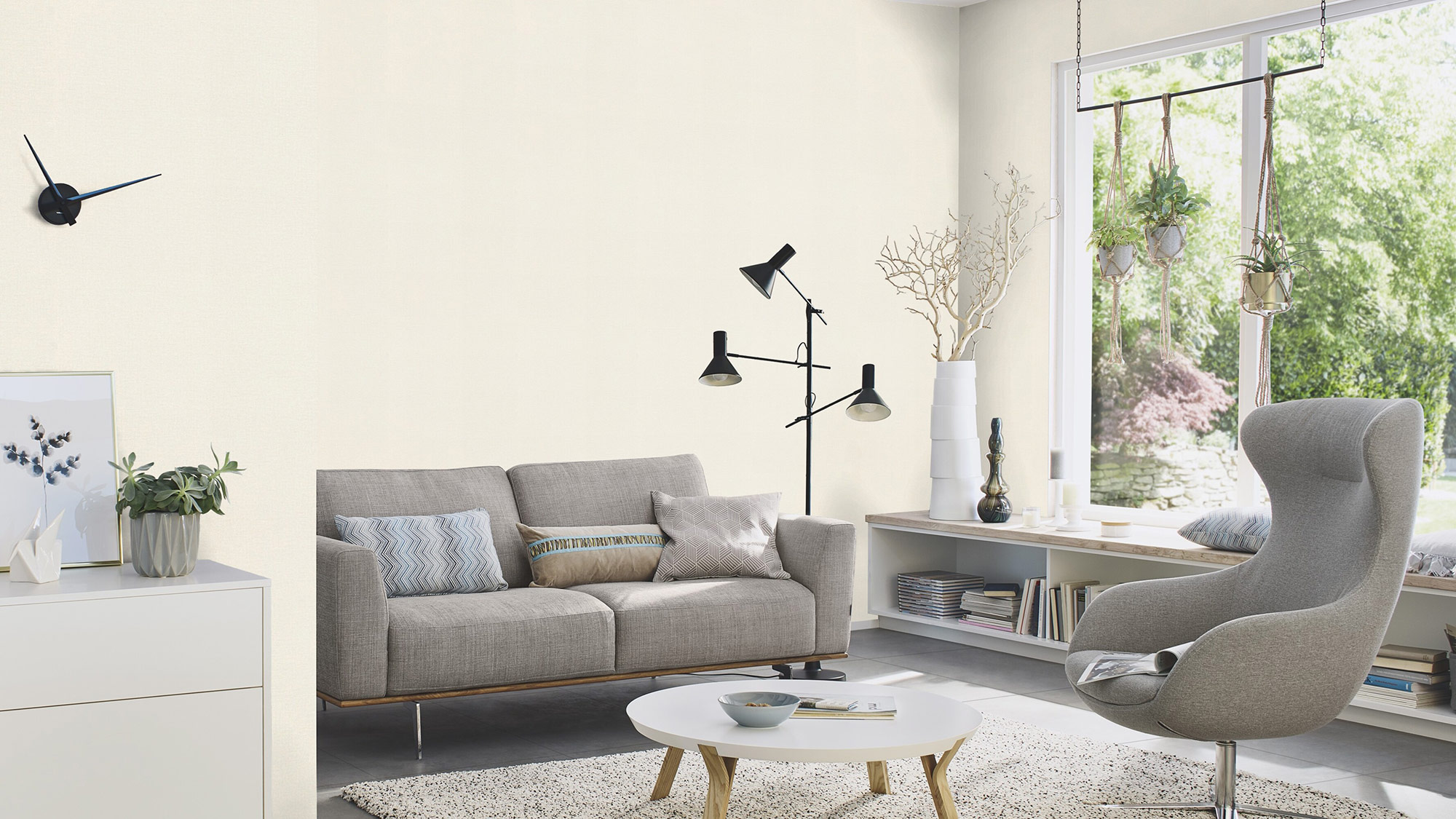 Rasch Vliestapete Liverna Weiß-offwhite 555820