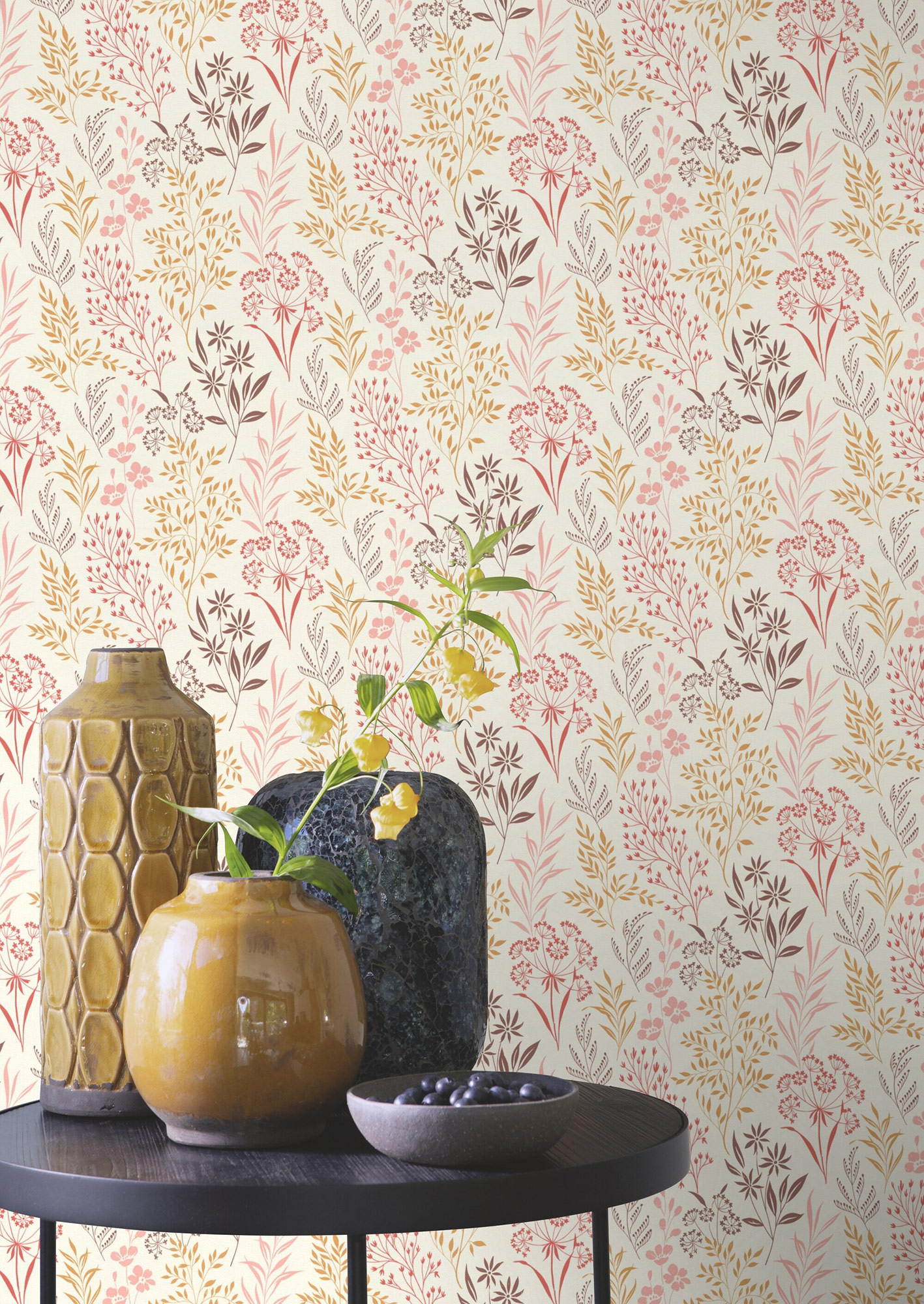 Rasch Vliestapete Beltesto Rot Floral 794533