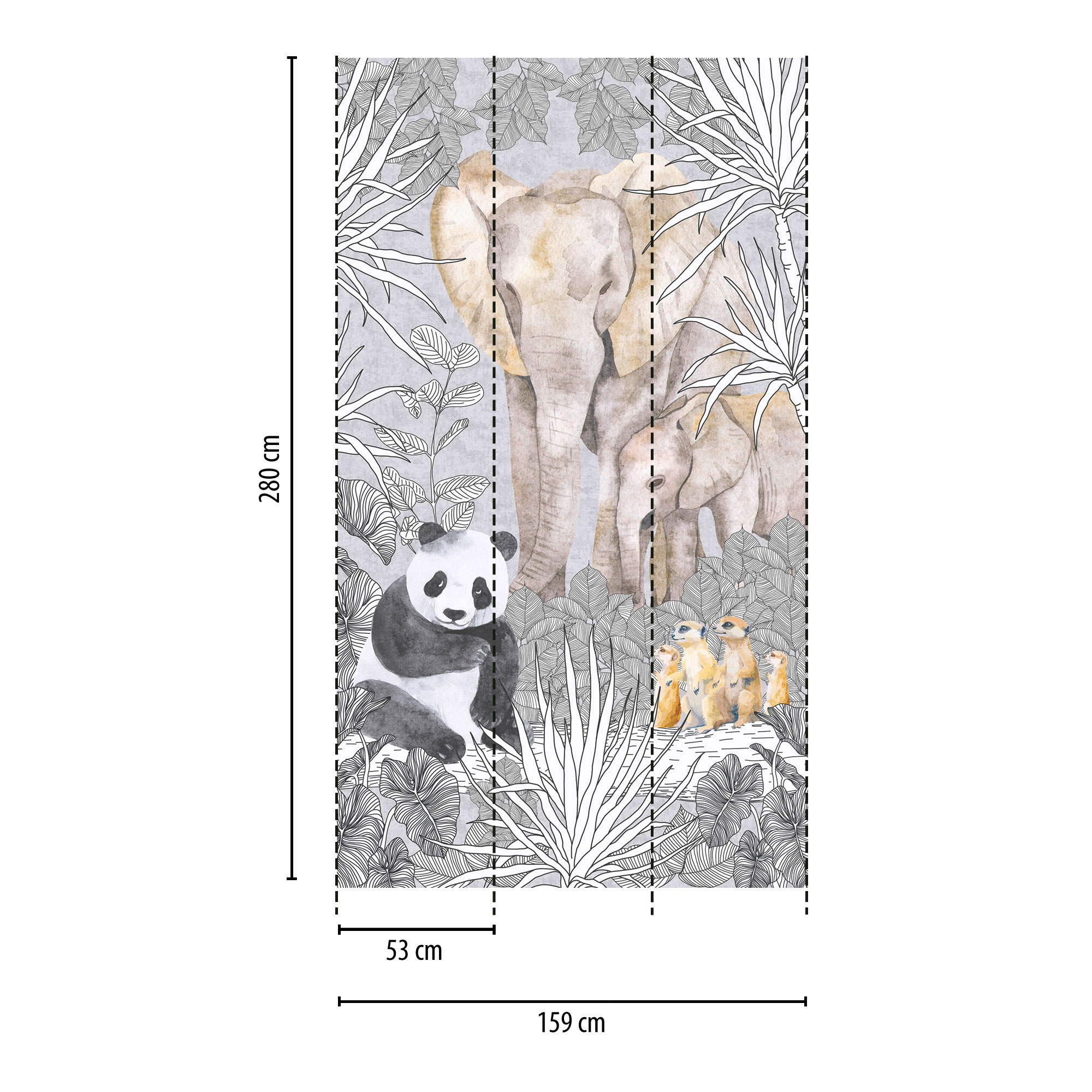 AS Vliestapete Lilly & Luis Tiere Beige 770701