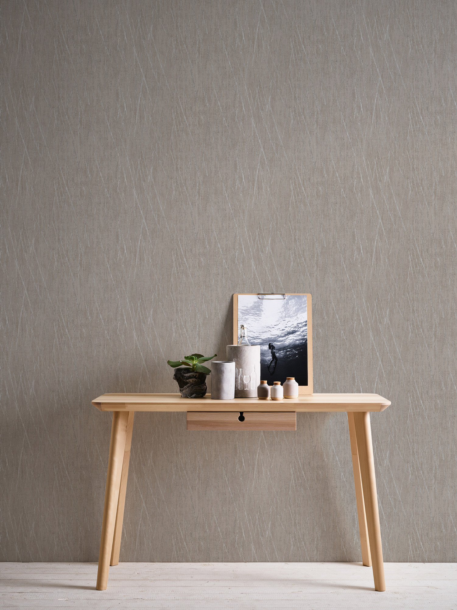 AS Vliestapete #Hygge Strukturtapete Grau 385988