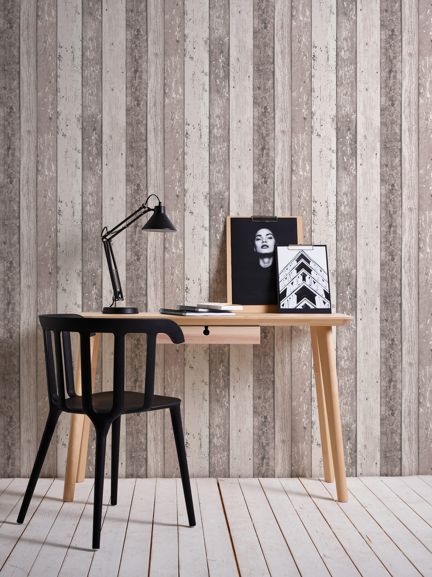 AS Vliestapete Elements 2 Holzoptik Braun 855053