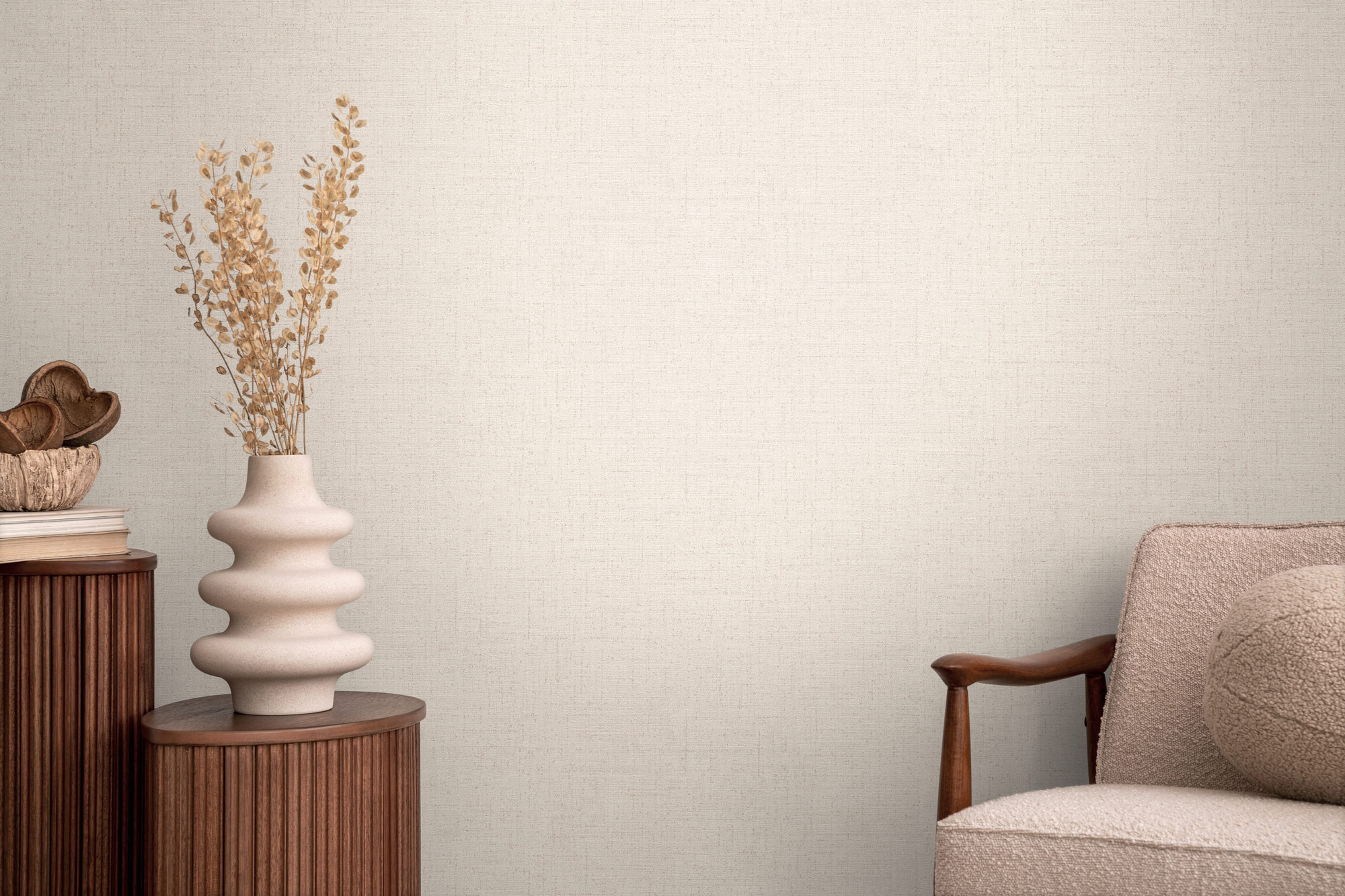 AS Vliestapete CosmoLiving Uni Weiß 790664