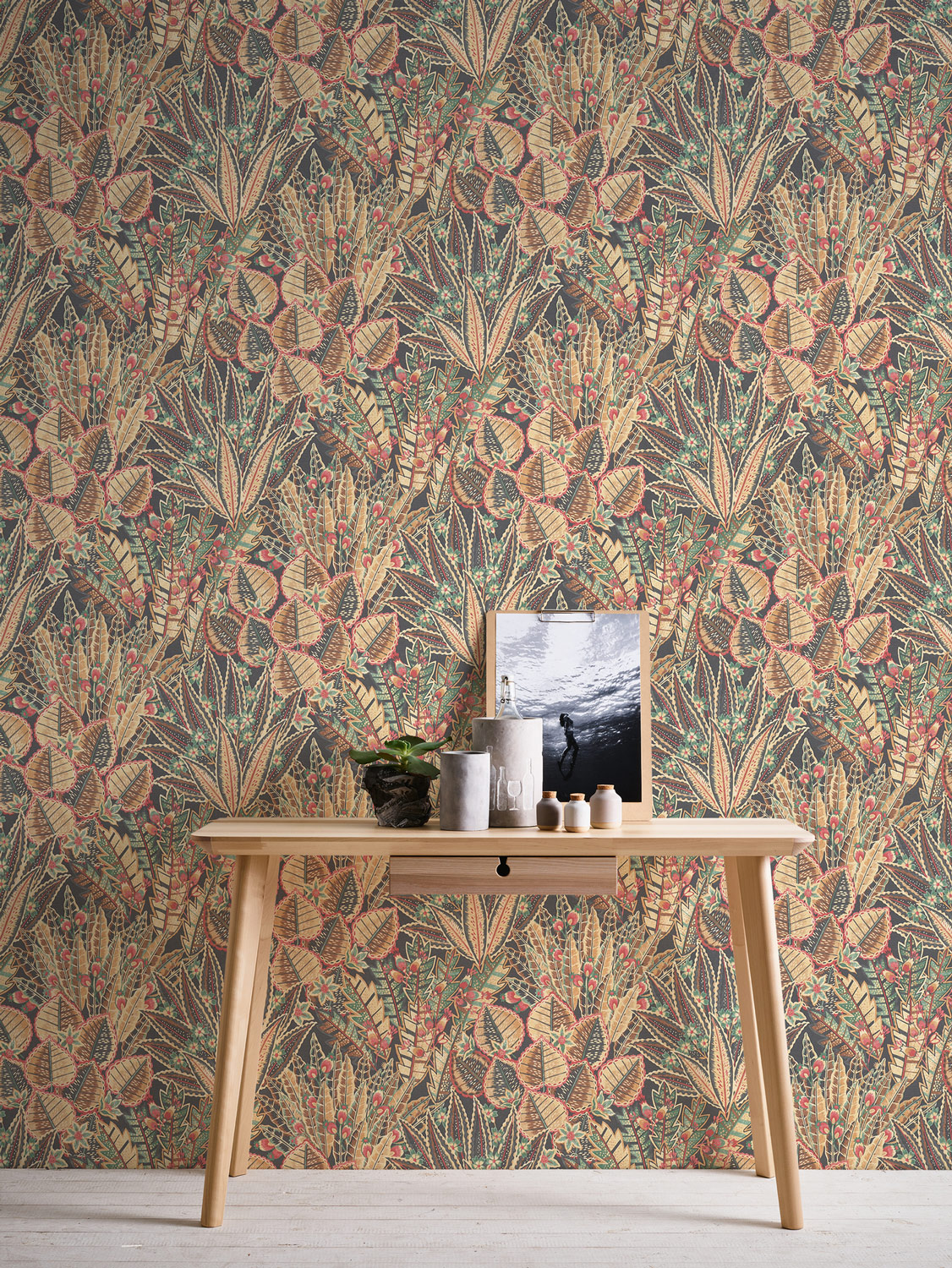 Livingwalls Vliestapete Stories of Life Floral Braun 396531