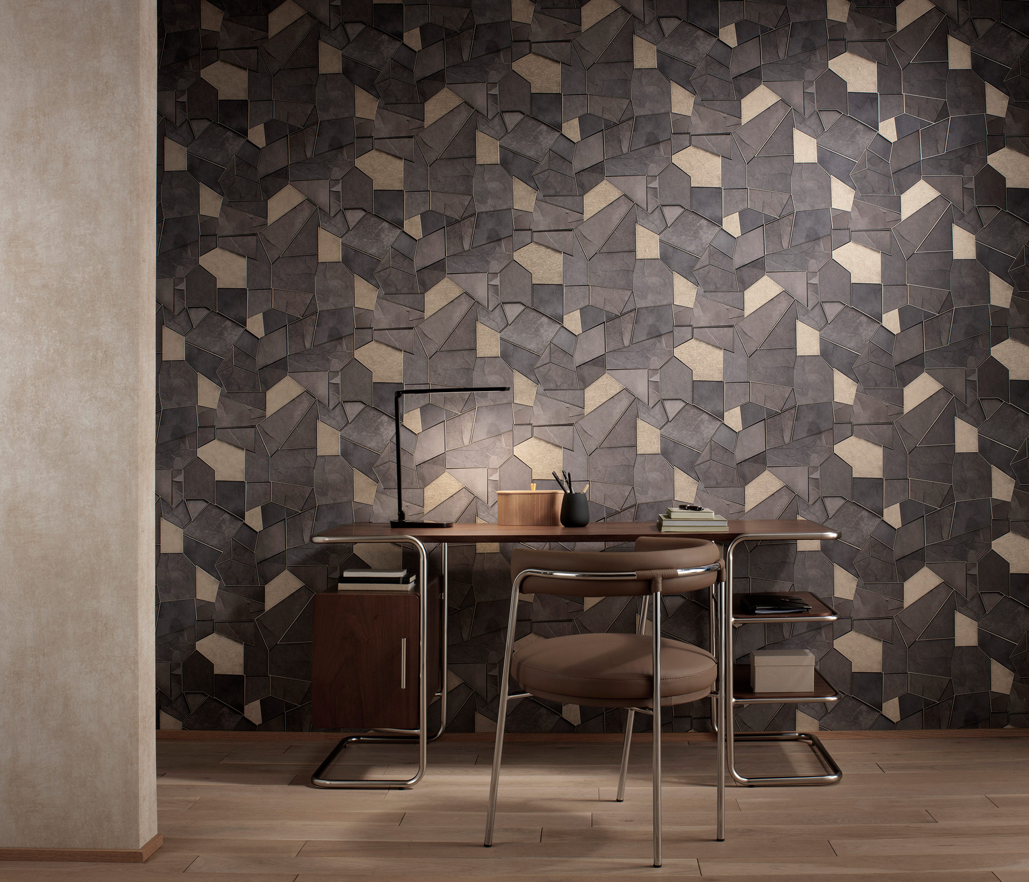 Erismann Vliestapete Elle 4 dunkelgrau 1044537