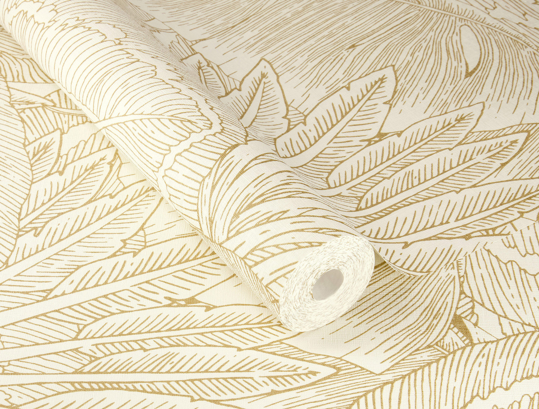 Rasch Vliestapete Allegretto Gold-Gold hell 580822