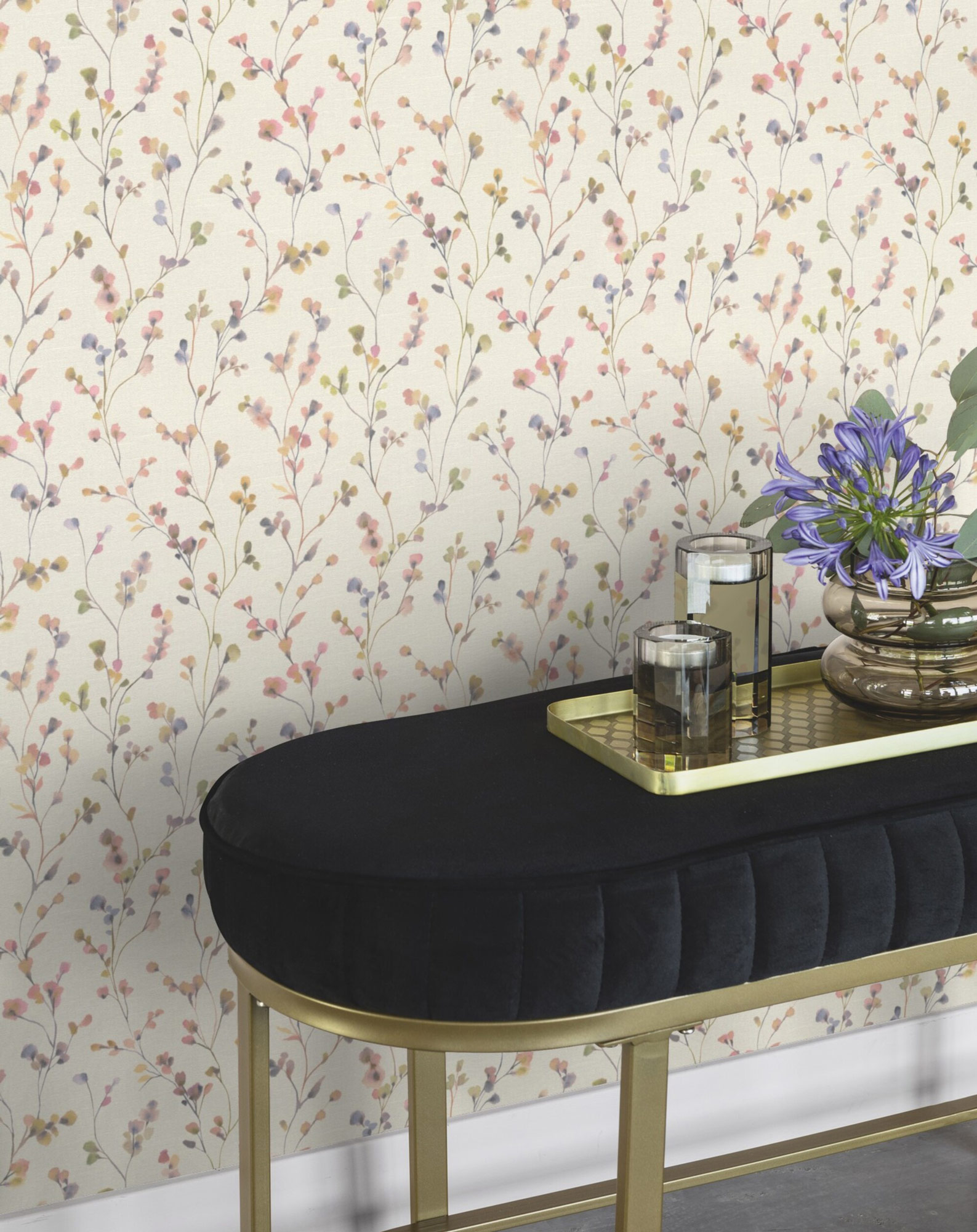 Rasch Vliestapete Country Charme Rosa-Altrosa hell 486155