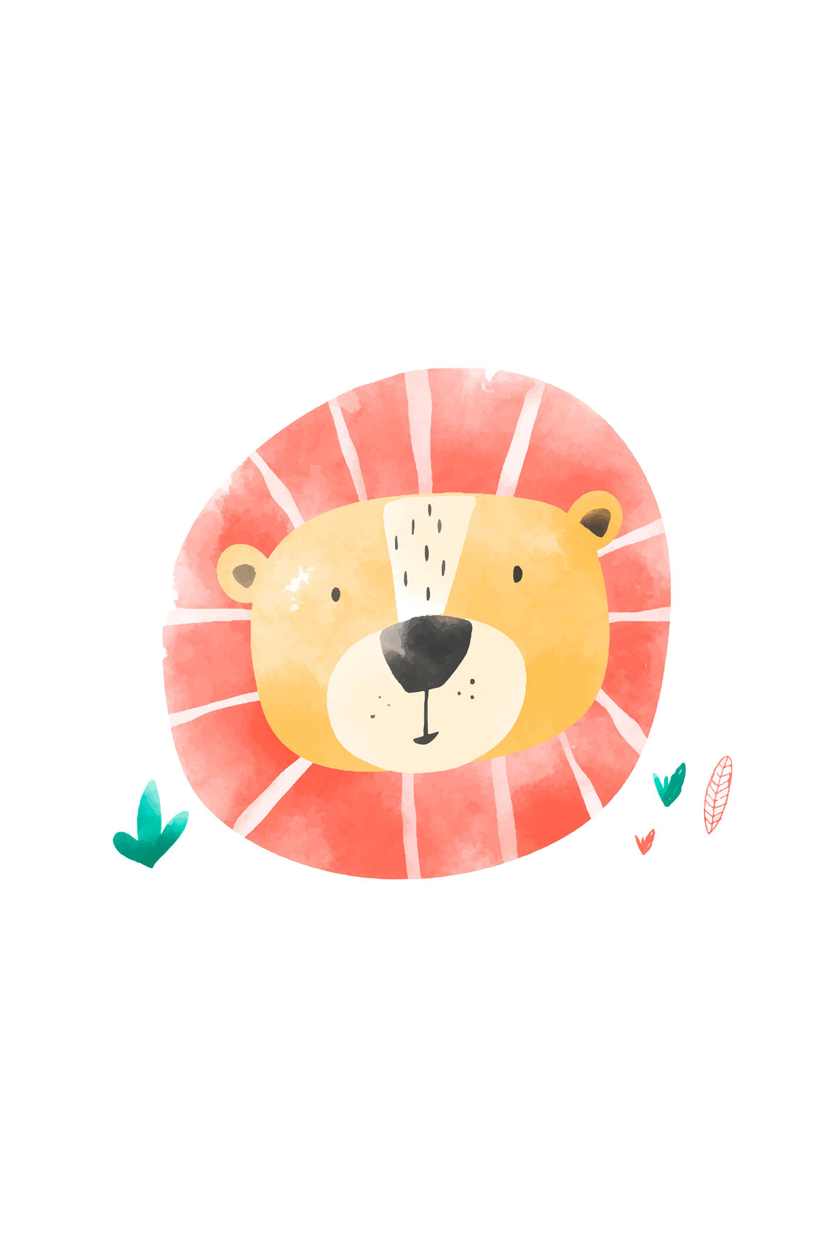 AS Leinwandbild Elephant Lion Giraffe 2 DD132515