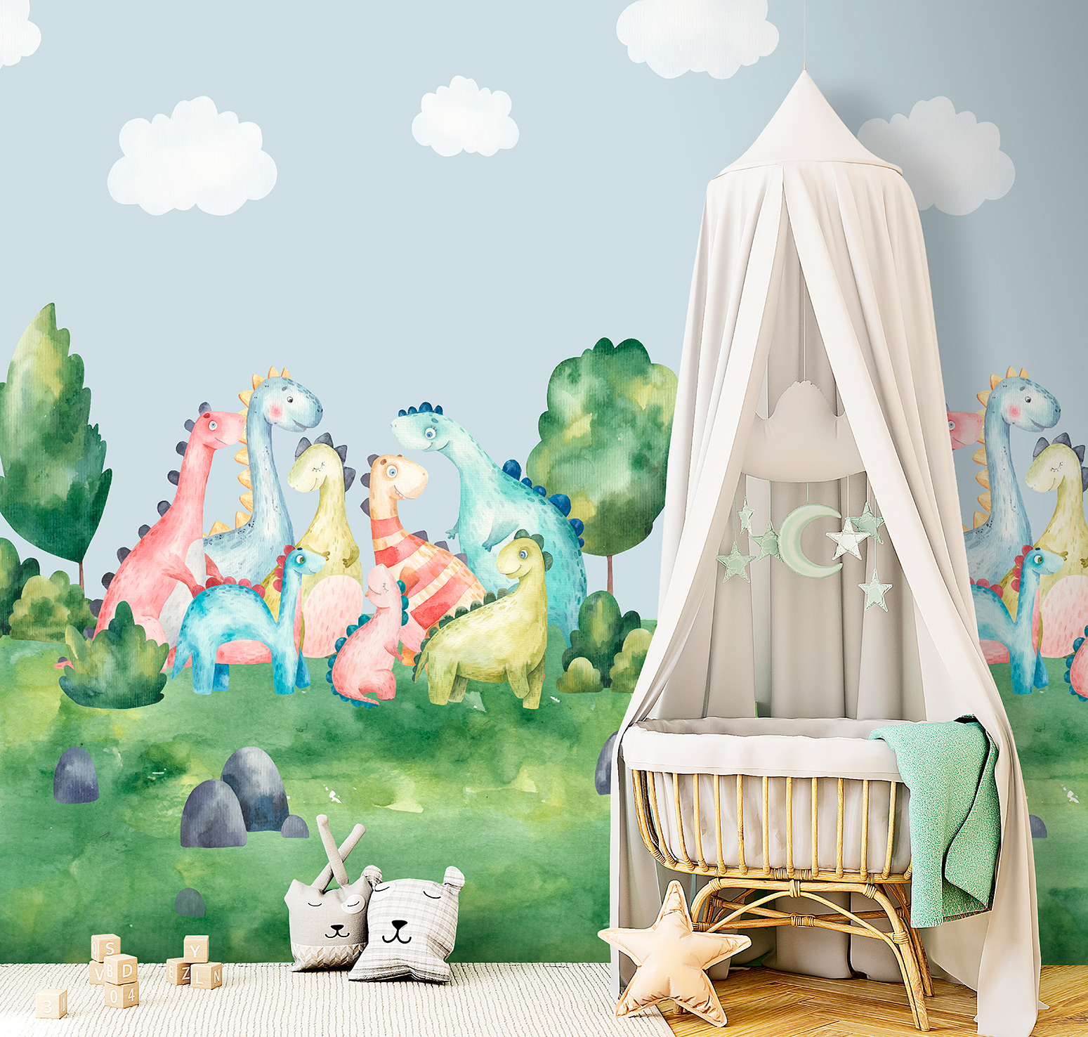 Decoprint Fototapete Cute Walls Dino Land CW60032