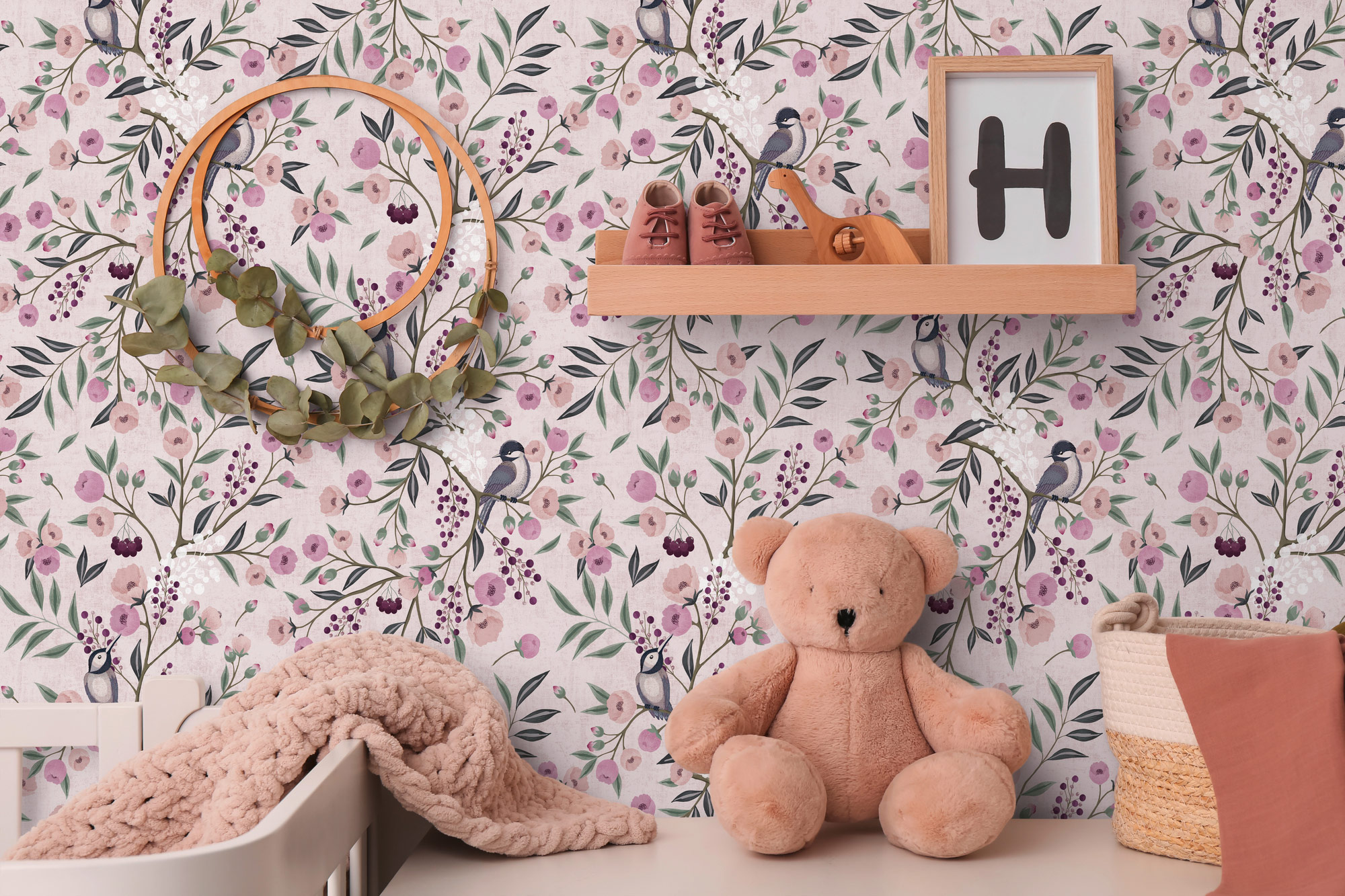 AS Vliestapete Lilly & Luis Blümchen Bunt 771361