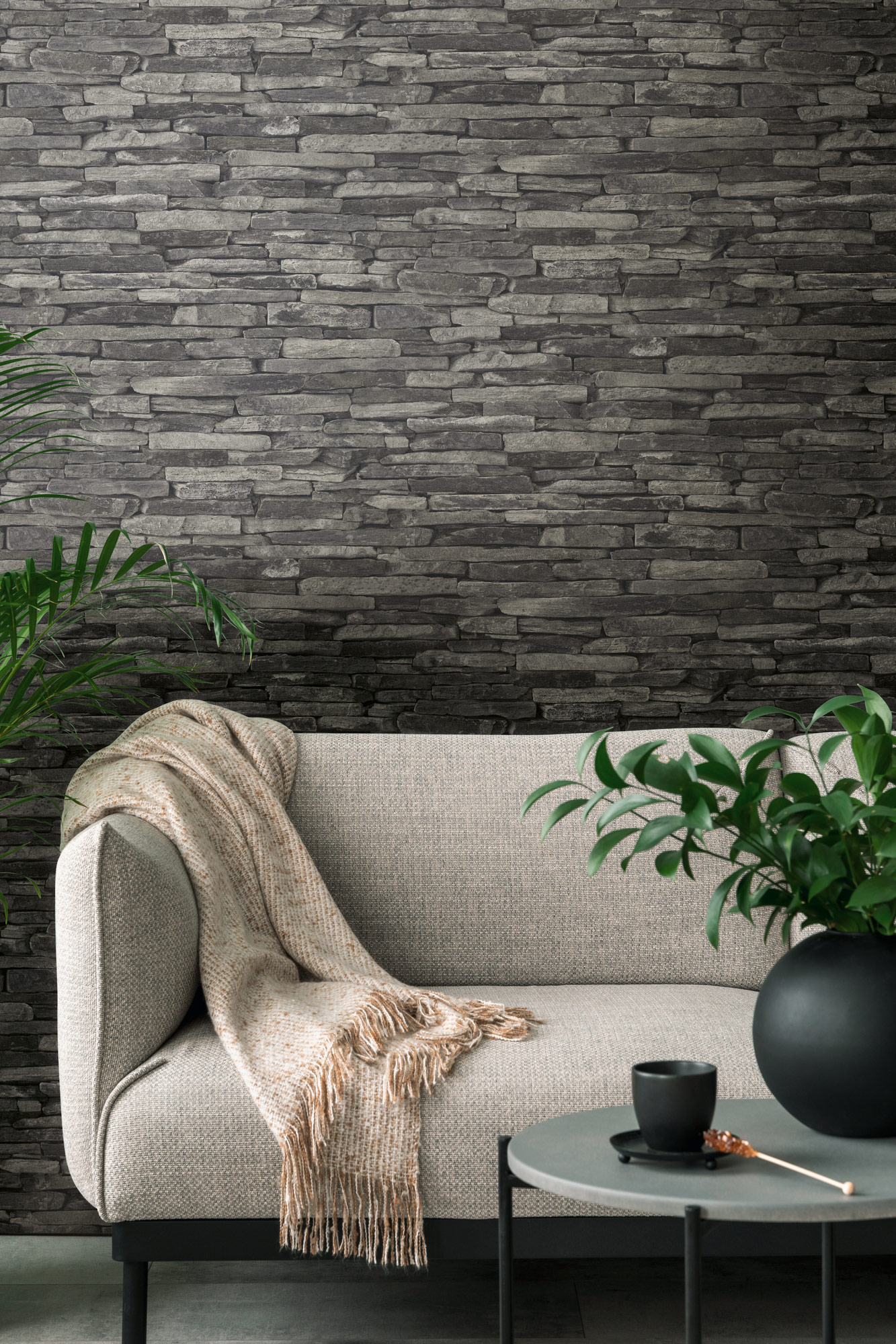 AS Vliestapete Elements 2 Steintapete Grau 914224