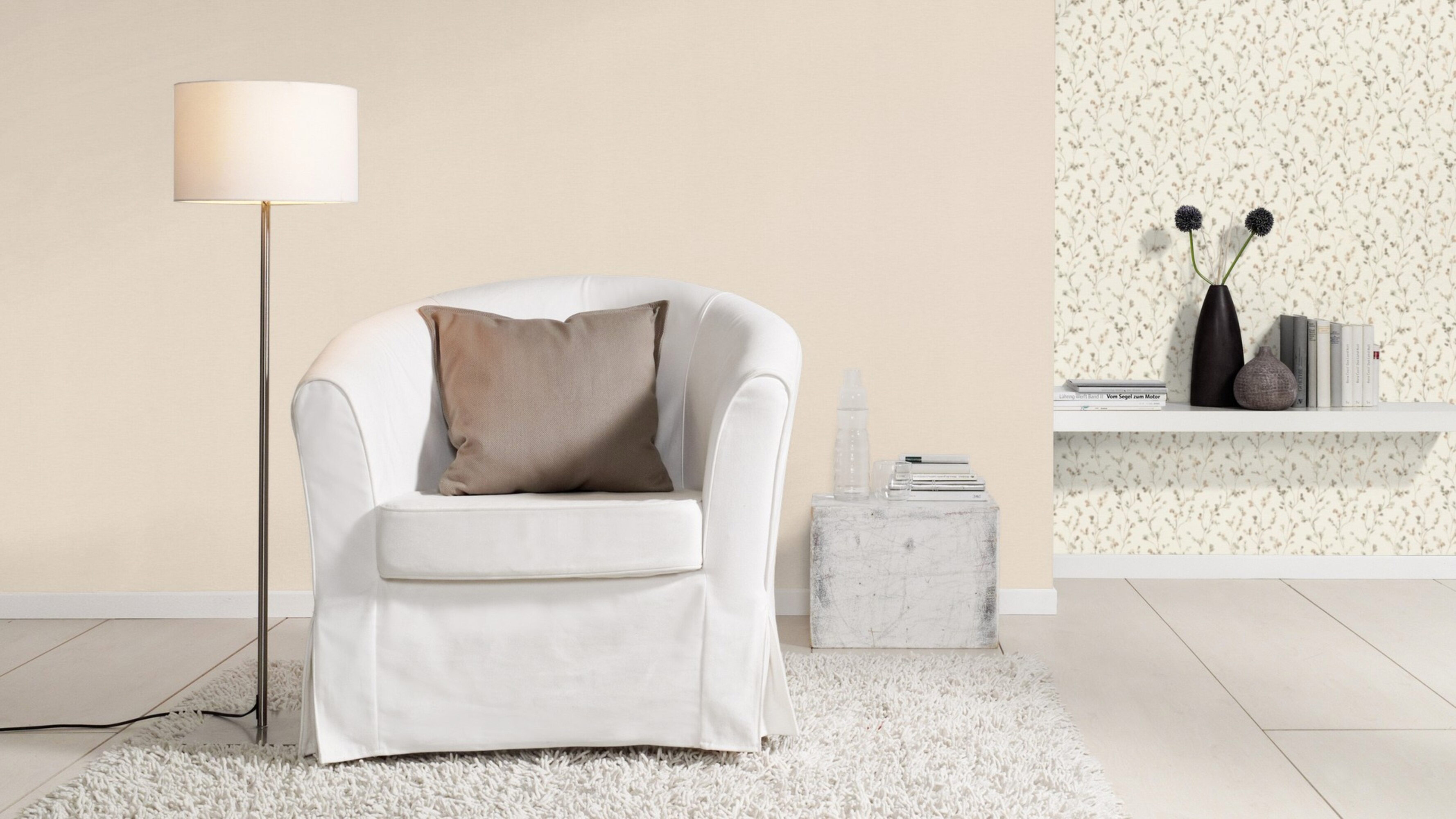 Rasch Vliestapete Country Charme Beige-Taupe 486131