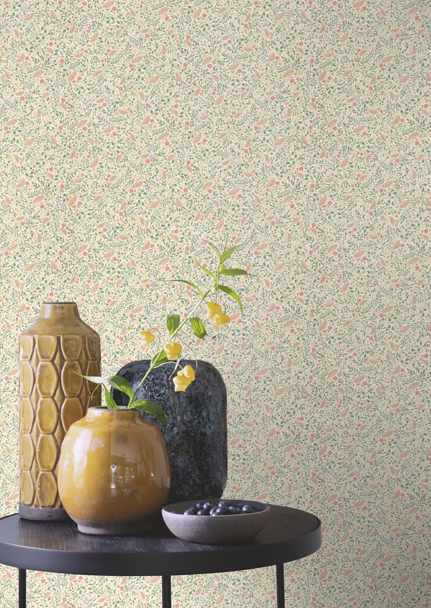 Rasch Vliestapete Beltesto Grün-wiesengrün Floral 795011