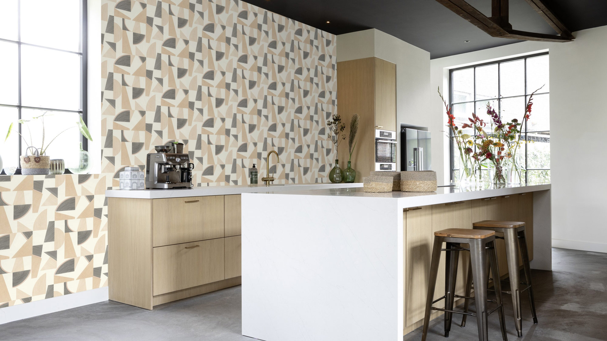 Rasch Vliestapete Beltesto Creme Grafisch 793611