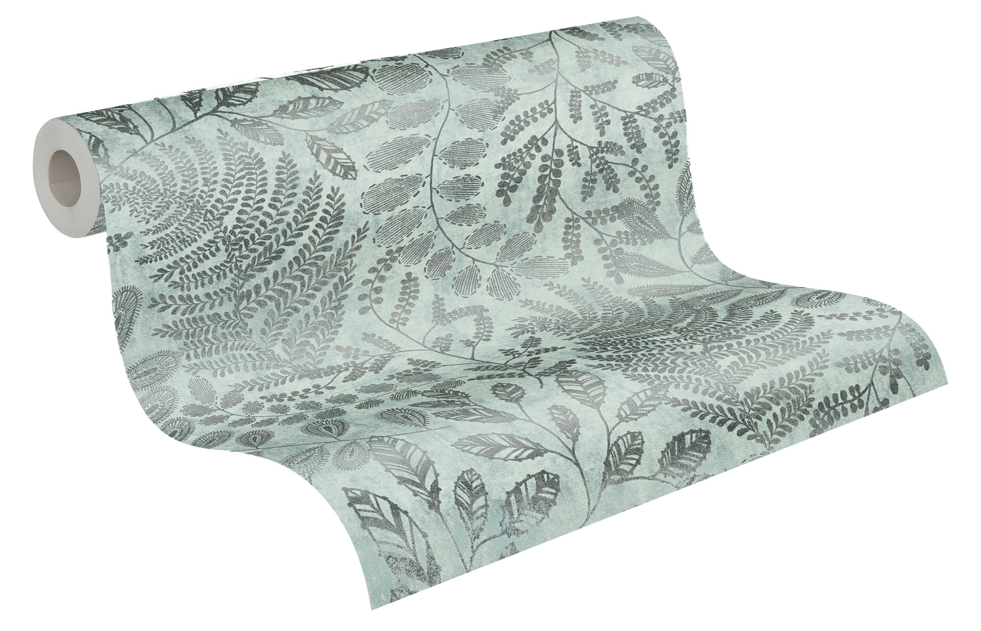 AS Vliestapete The BOS mintblau Blumentapete 388301