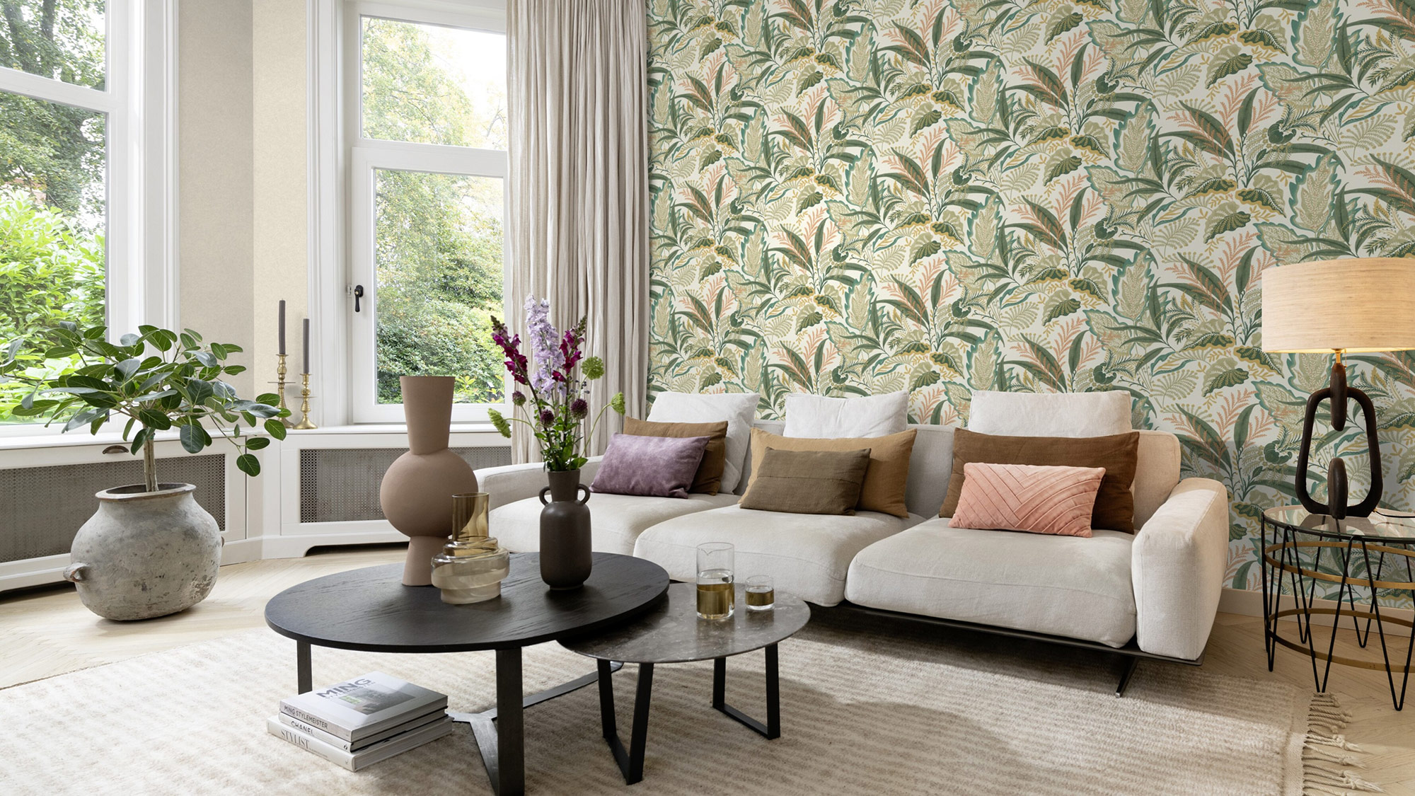 Rasch Vliestapete Beltesto Grün moosgrün Botanical 794762