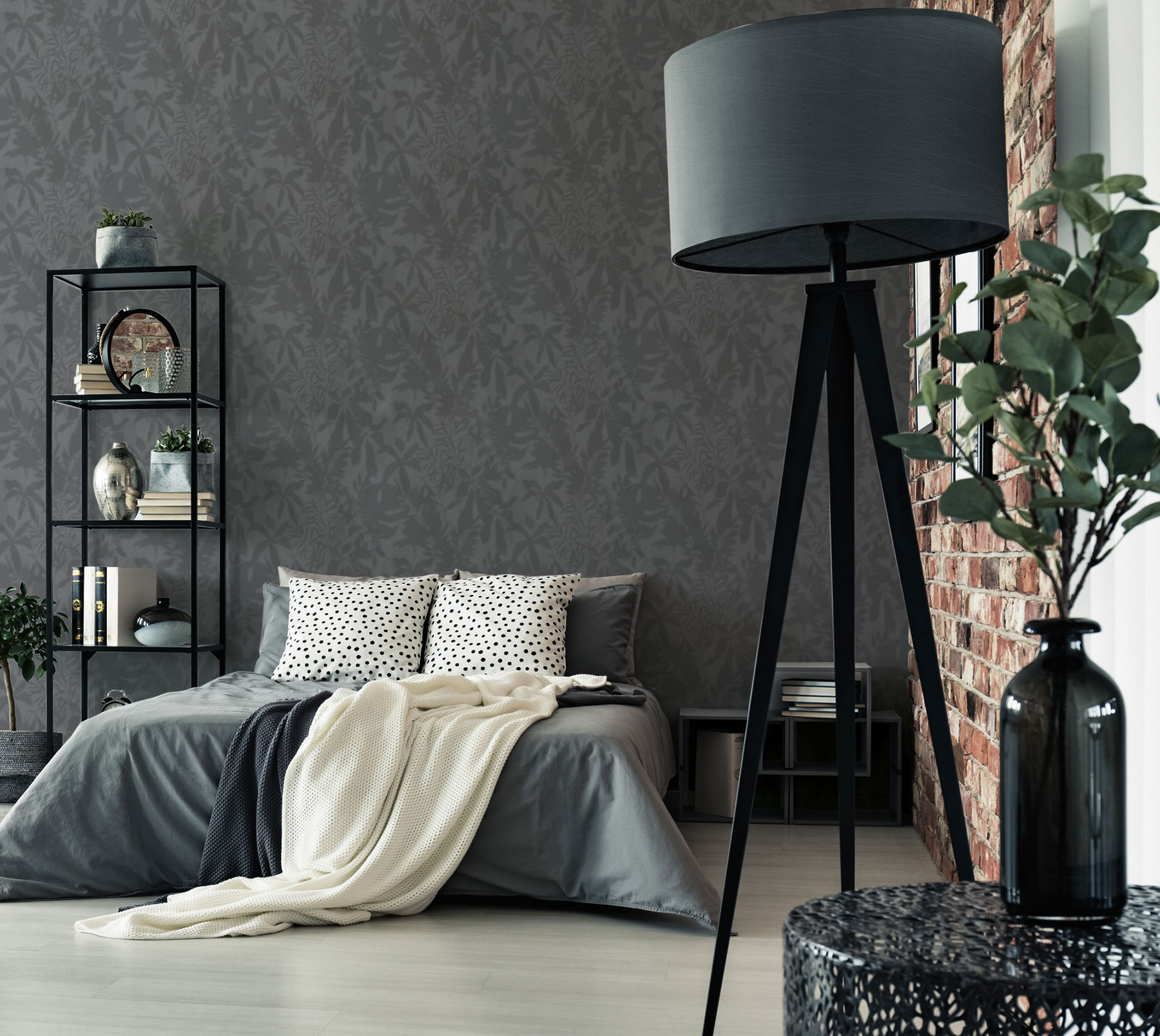 AS Vliestapete Daniel Hechter 7 Floral Grau 781515