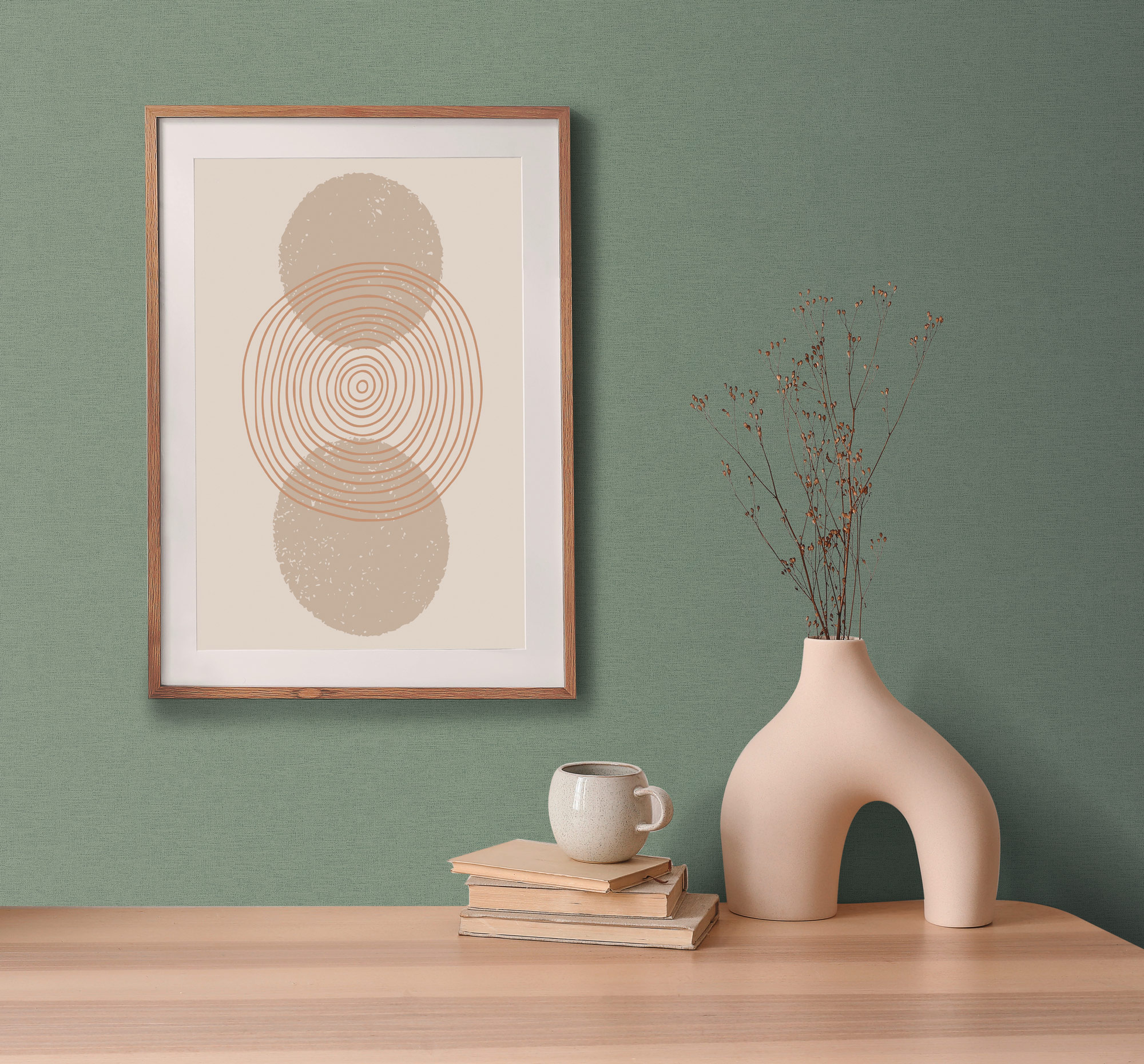 AS Vliestapete PintWalls 3 Unitapete Grün 371787