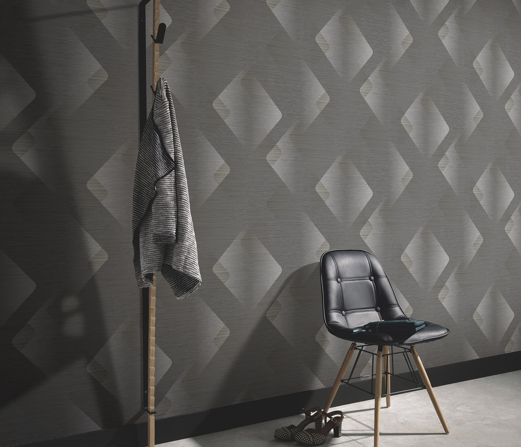 Erismann Vliestapete Elysium anthrazit 1047947