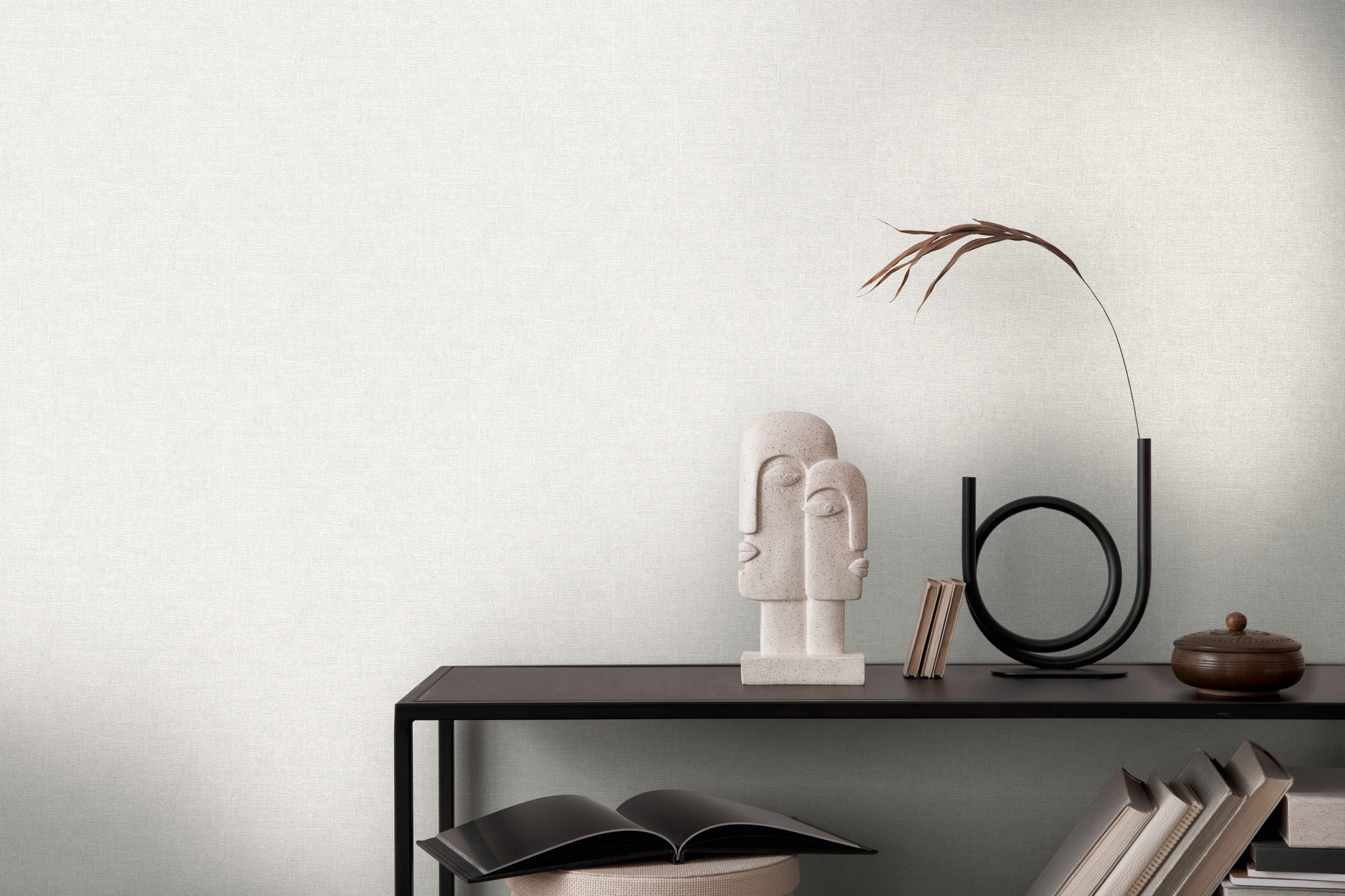 AS Vliestapete French Affair Einfarbig Creme 356574