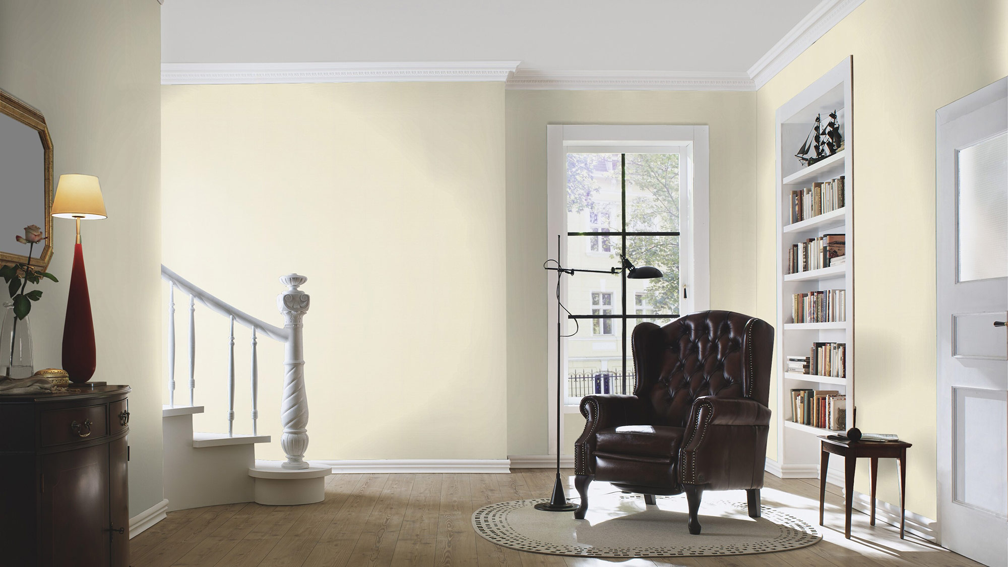 Rasch Vliestapete Liverna Beige-Leinen hell 424058