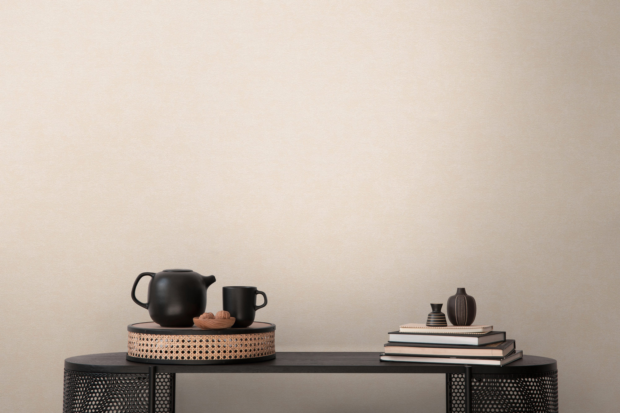 AS Vliestapete French Affair Einfarbig Creme 393416