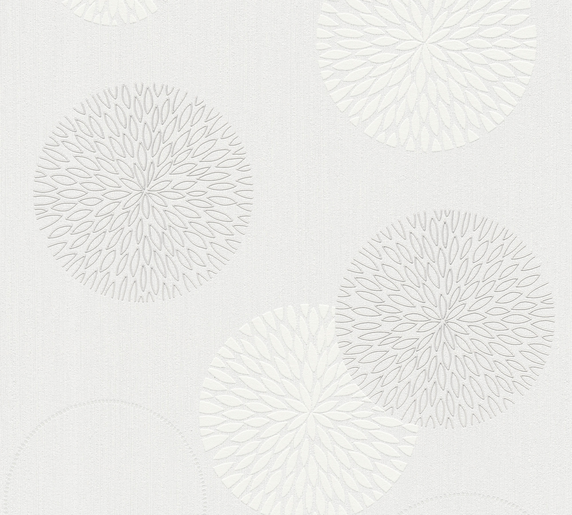 AS Vliestapete Casual Living Creme Kreise 937922