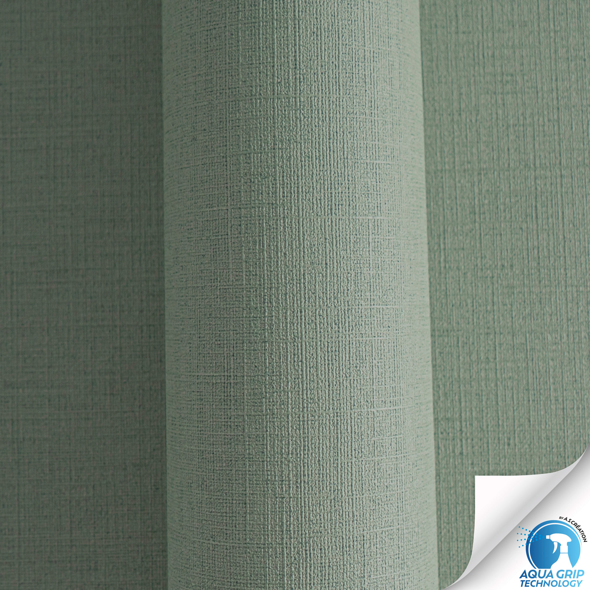 AS Vliestapete WOW Designdrop Unitapete Grün 784991