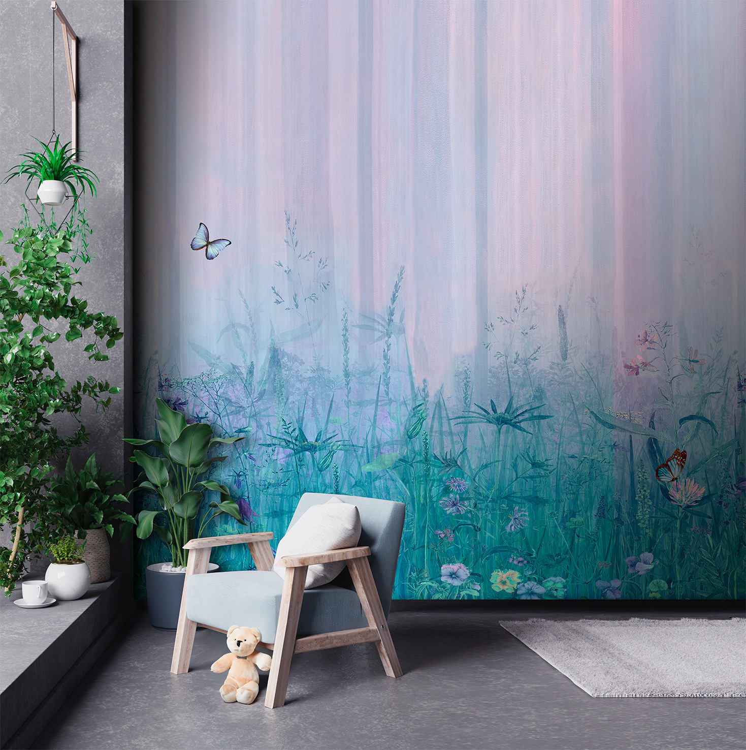 Decoprint Fototapete Cute Walls Wildblumenwiese CW60232