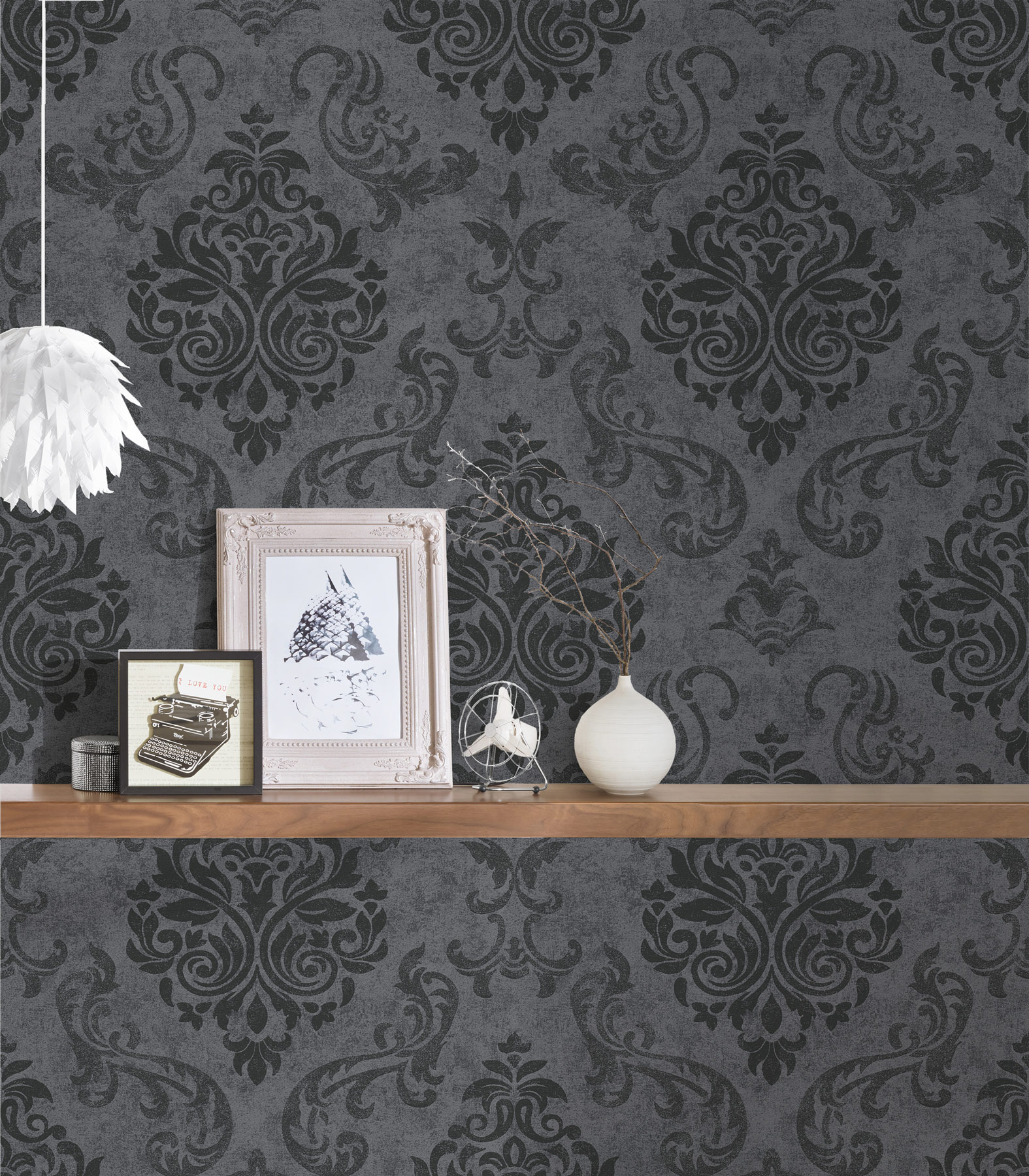 AS Vliestapete Memory 3 Barock Tapete Schwarz 953723