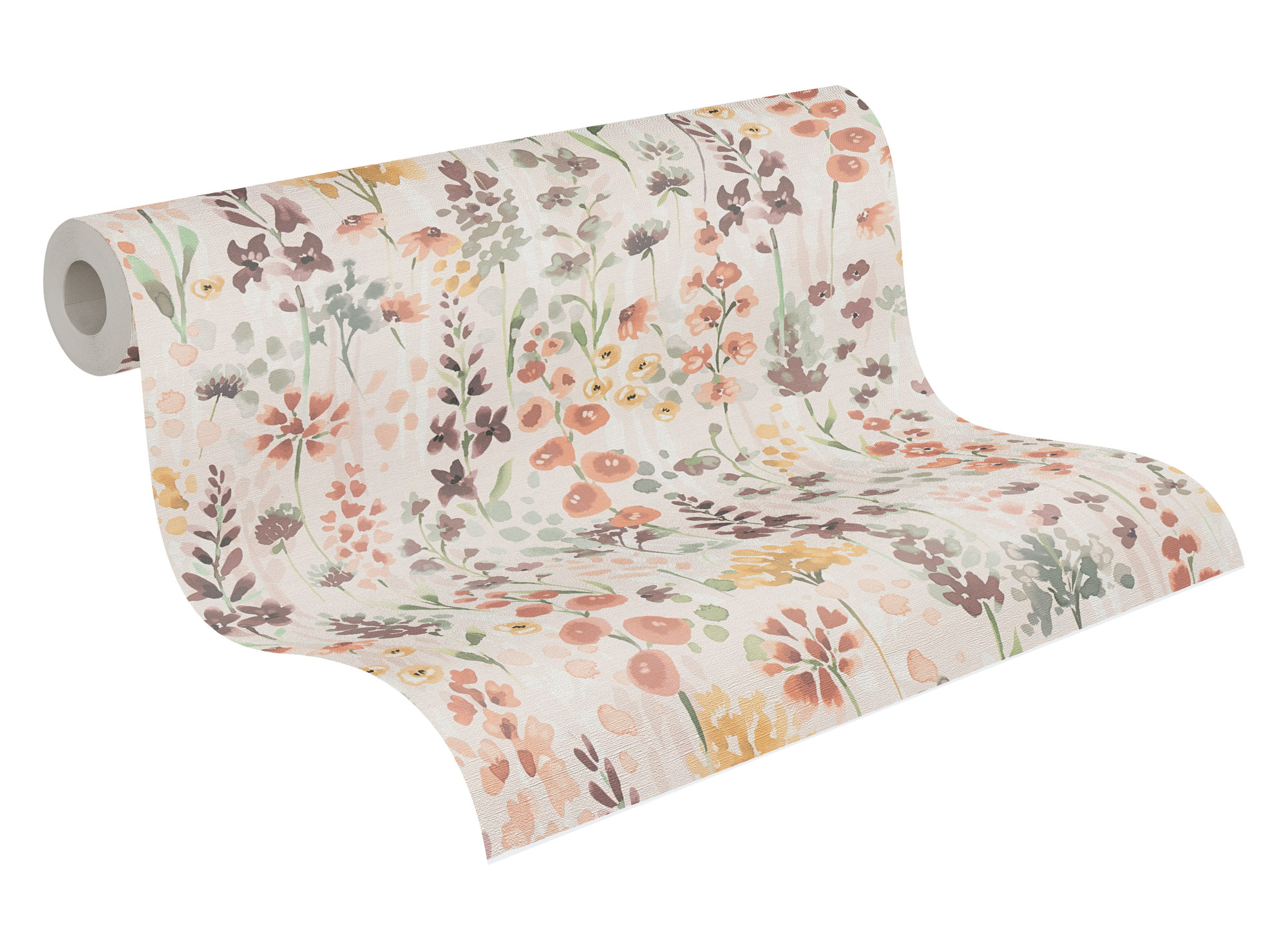 AS Vliestapete Aquarell Dreams Blümchen beige 396062