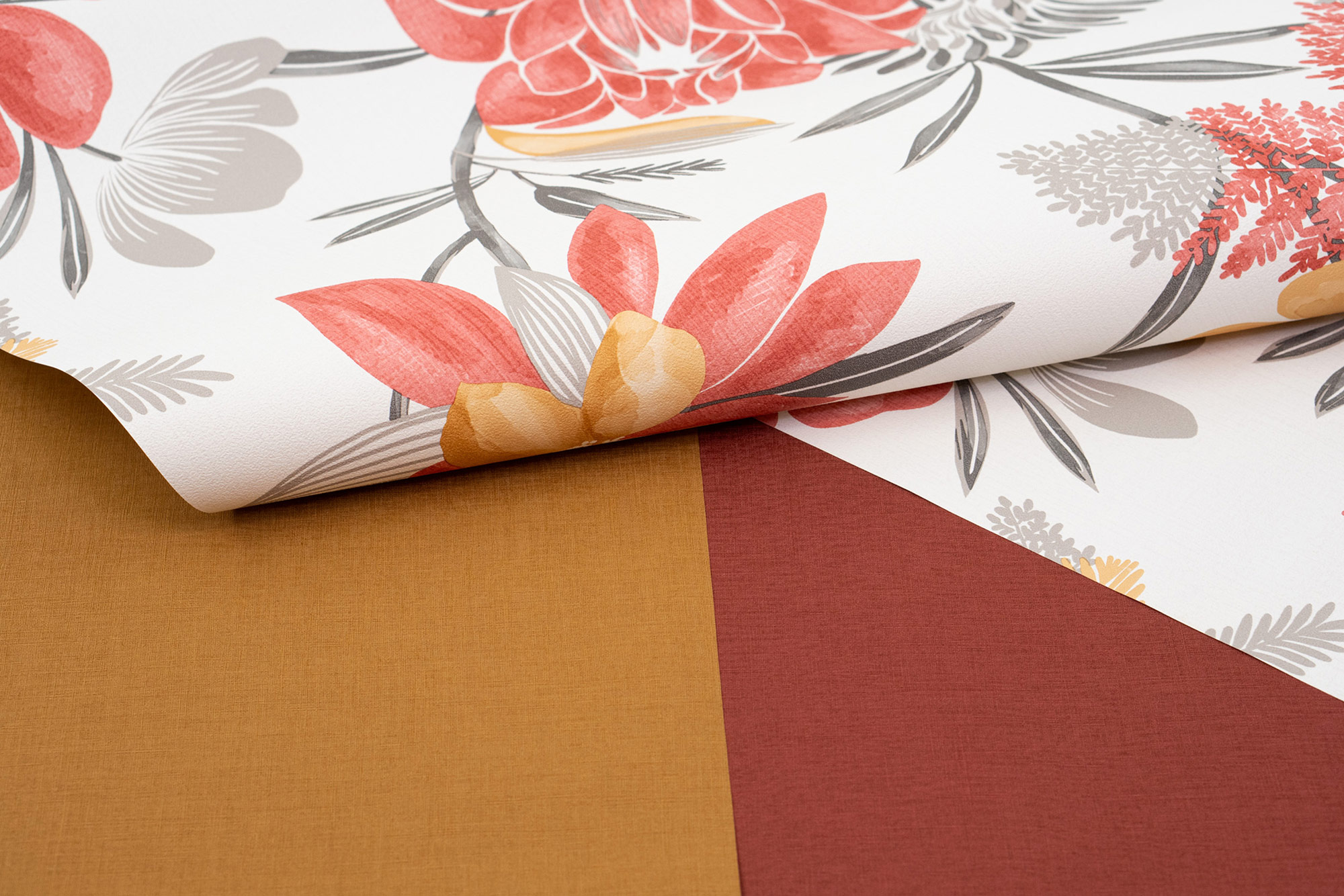 Rasch Vliestapete Beltesto Rot Botanical 794243