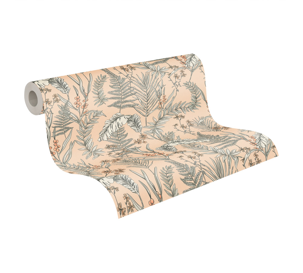 Livingwalls Vliestapete Drawn Into Nature Floral 394342