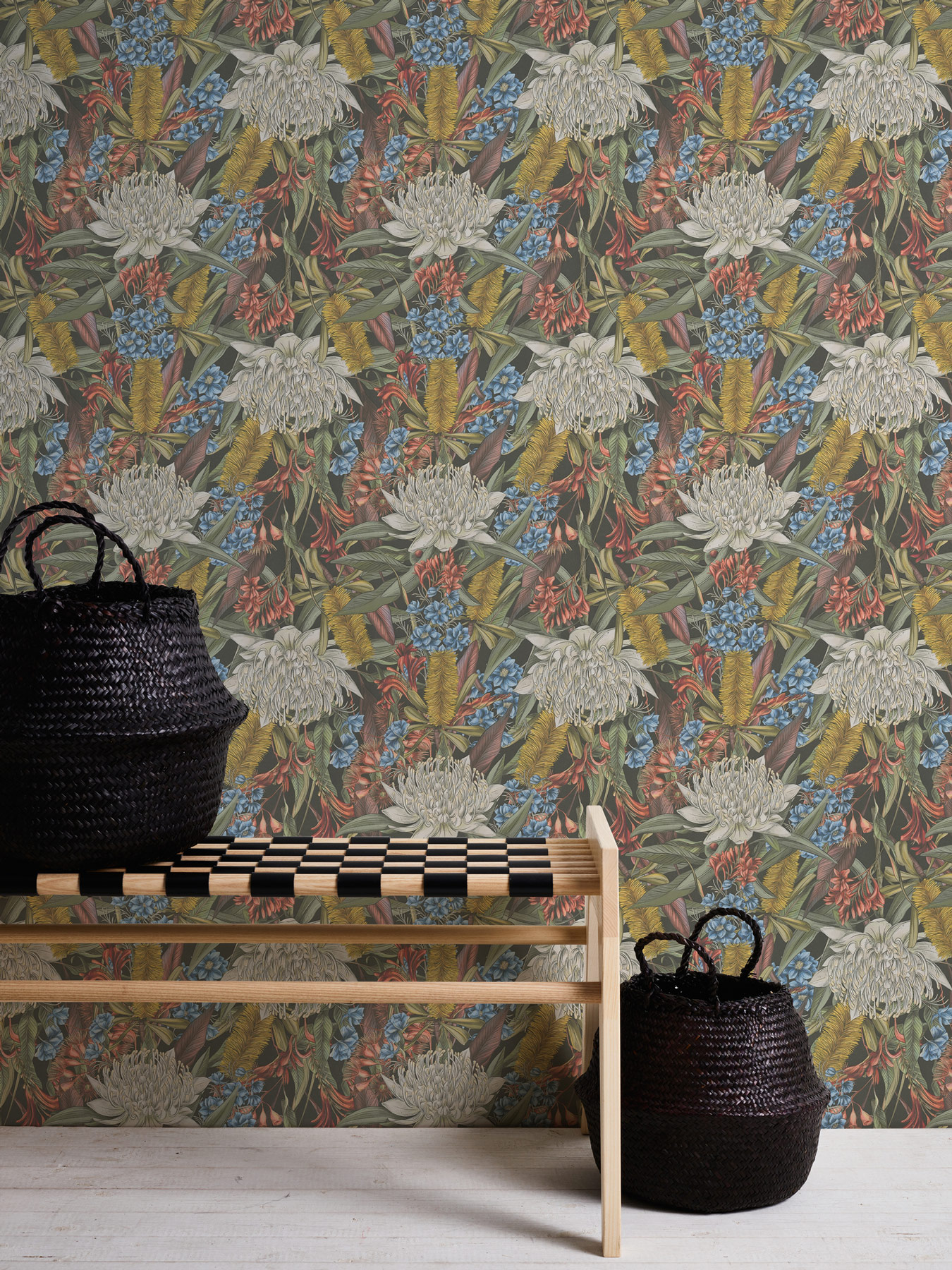 Livingwalls Vliestapete Drawn Into Nature Blumen 394282