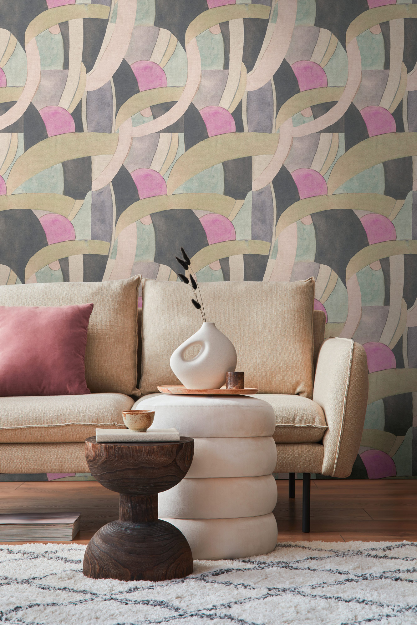 AS Vliestapete Anna d'Andrea Abstrakt Beige 782142