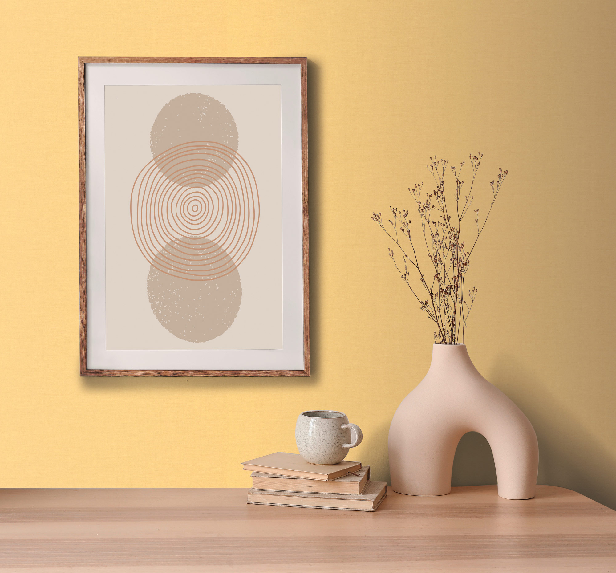 AS Vliestapete PintWalls 3 Unitapete Gelb 389036