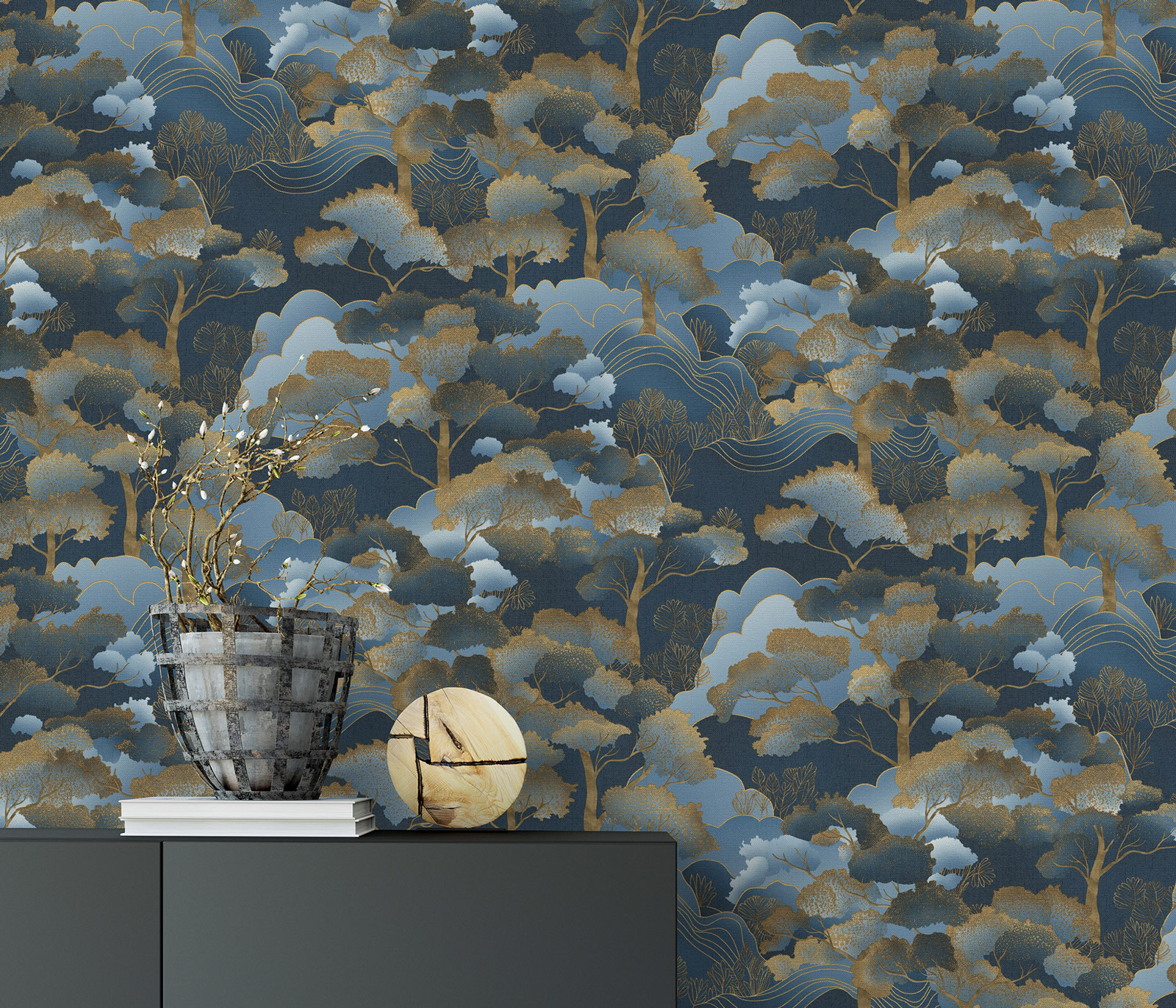 Erismann Vliestapete Elle 4 blau 1044808