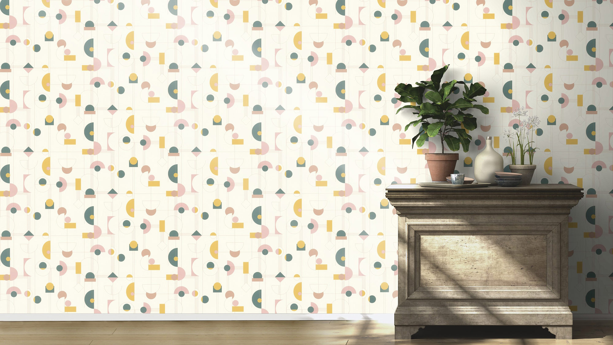 Rasch Vliestapete Beltesto Gelb Grafisch 795271