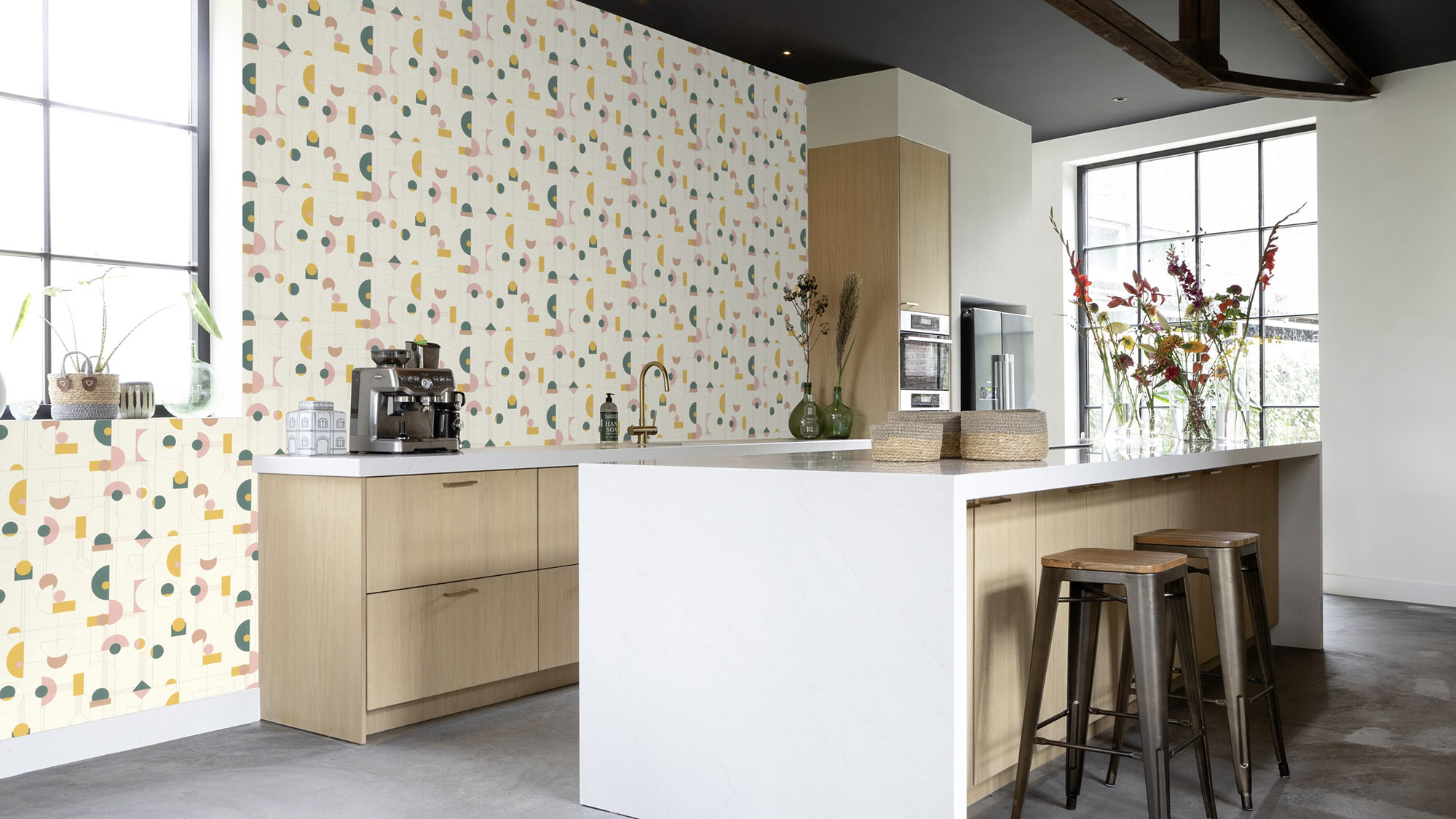 Rasch Vliestapete Beltesto Gelb Grafisch 795271