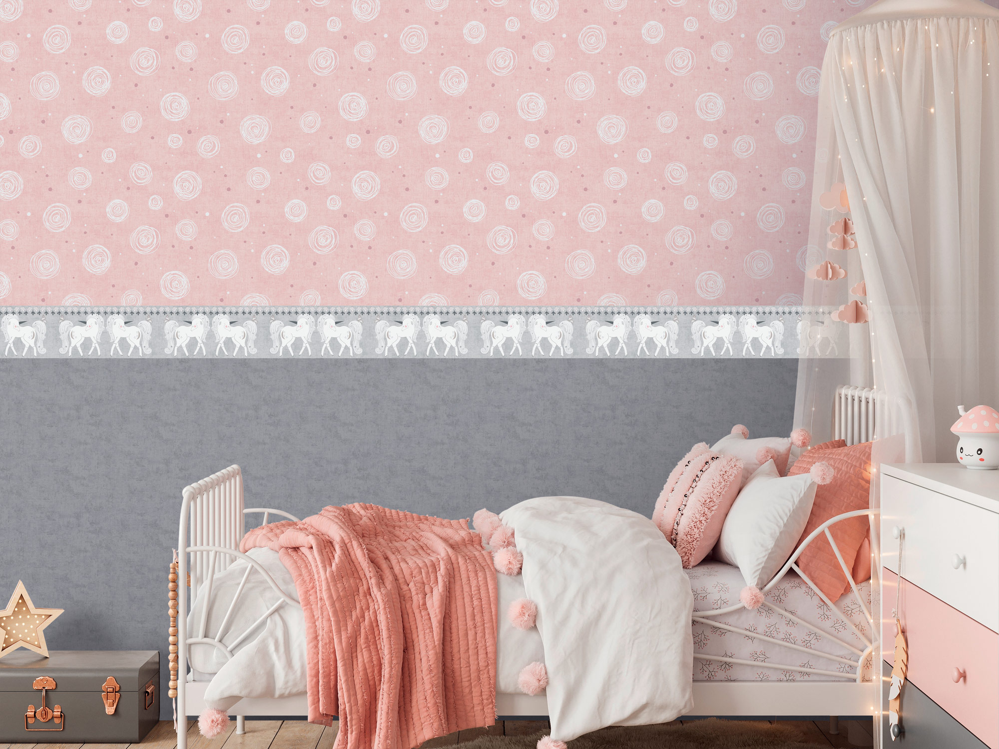 AS Vliestapete Lilly & Luis Kreise Rosa 771392