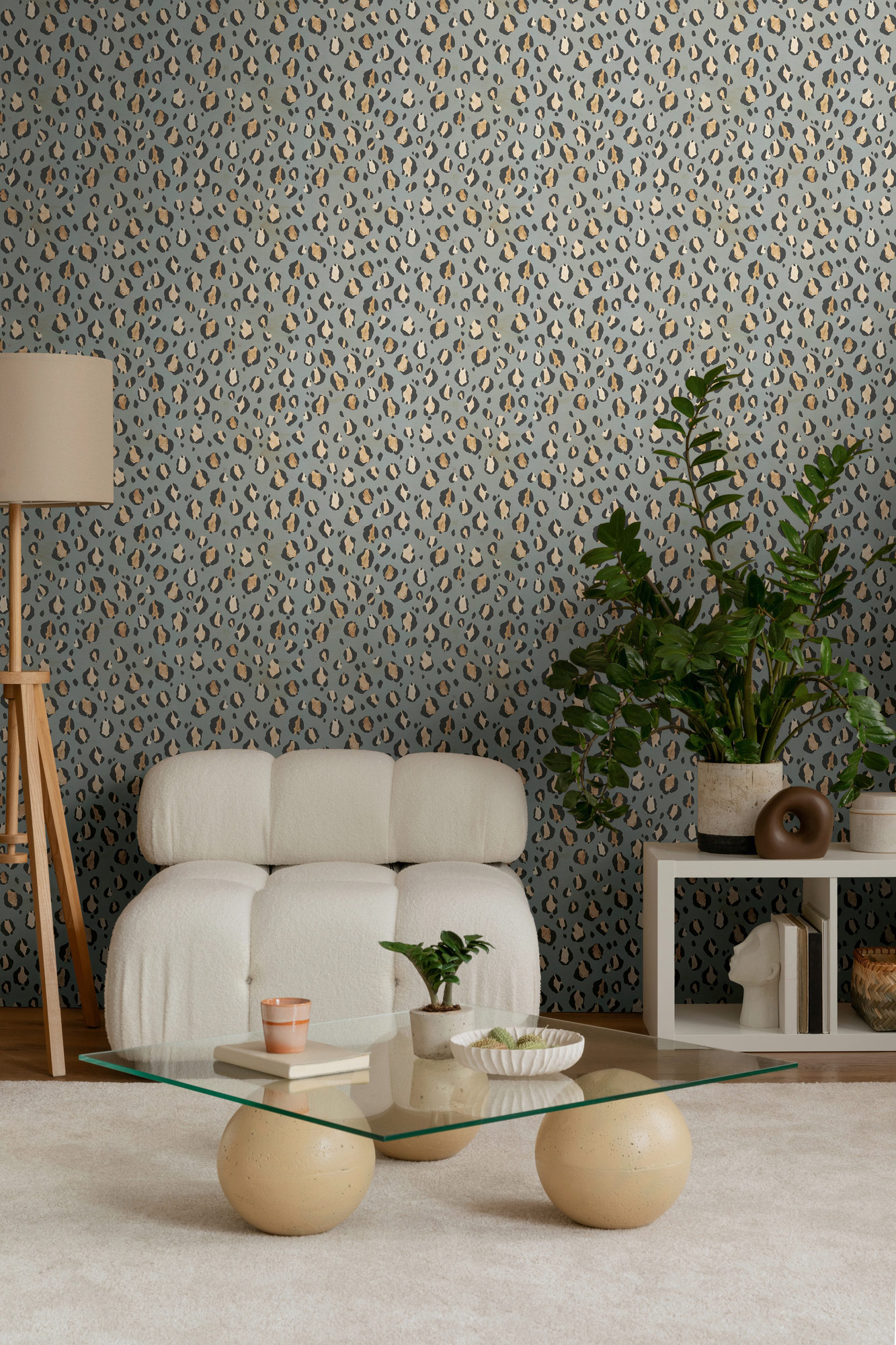 AS Vliestapete Anna d'Andrea Leomuster Grau 782162