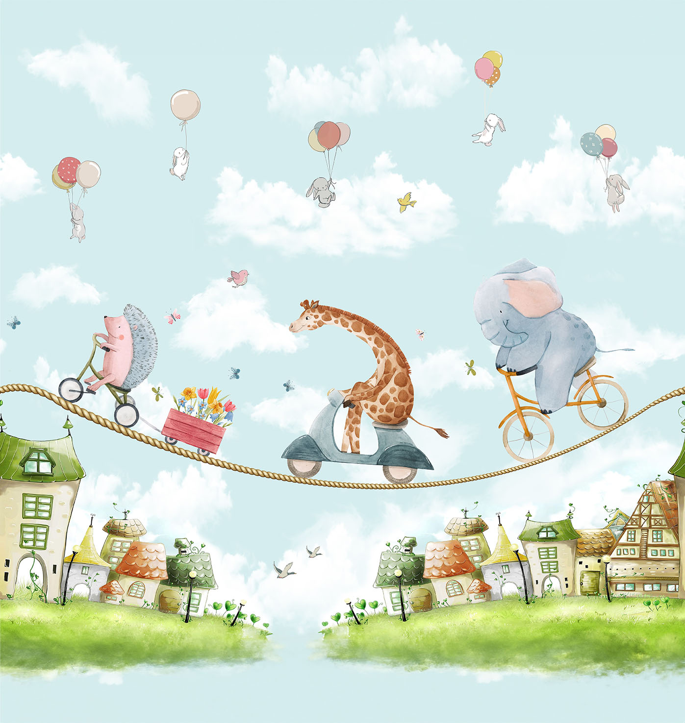 Decoprint Fototapete Cute Walls Zierkus CW60391