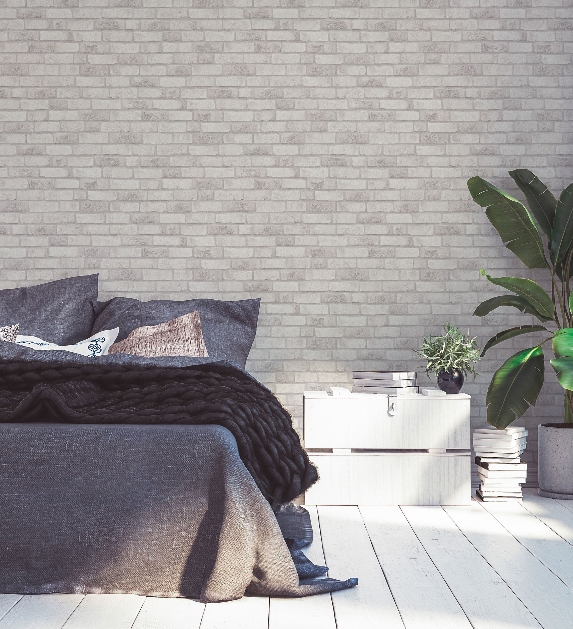 AS Vliestapete Bricks & Stones Backstein Tapete 388123