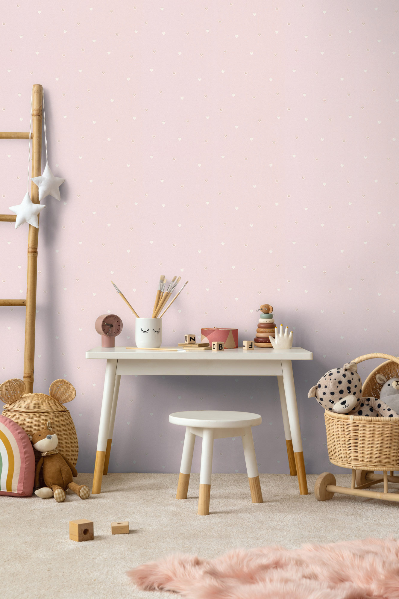 AS Vliestapete Kids Studio Kinderzimmertapete Rosa 792123